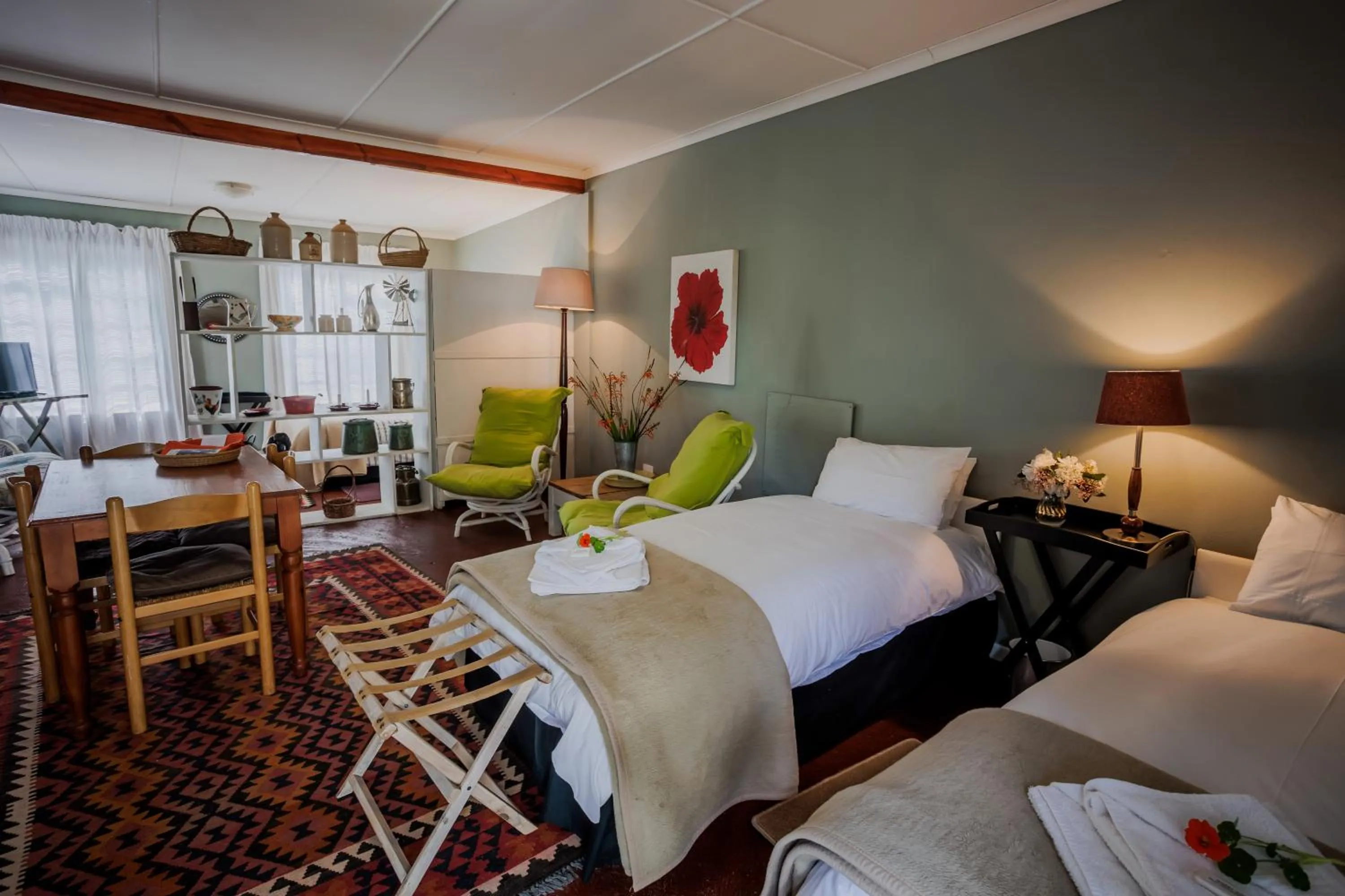Bed in Moolmanshof 1798, Traditional Cape Dutch H-Shaped Farmhouse