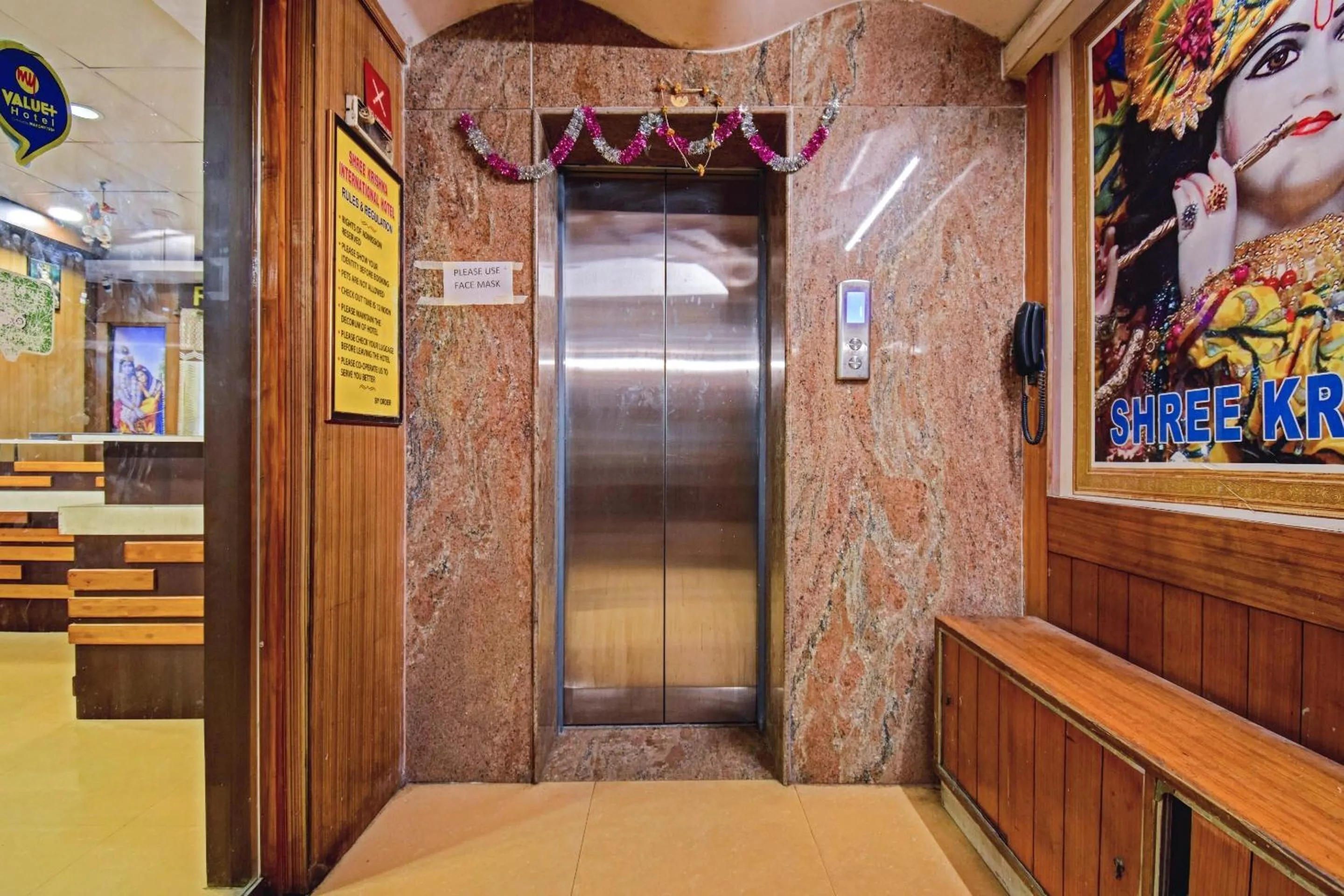 Lobby or reception in Hotel O Shree Krishna International