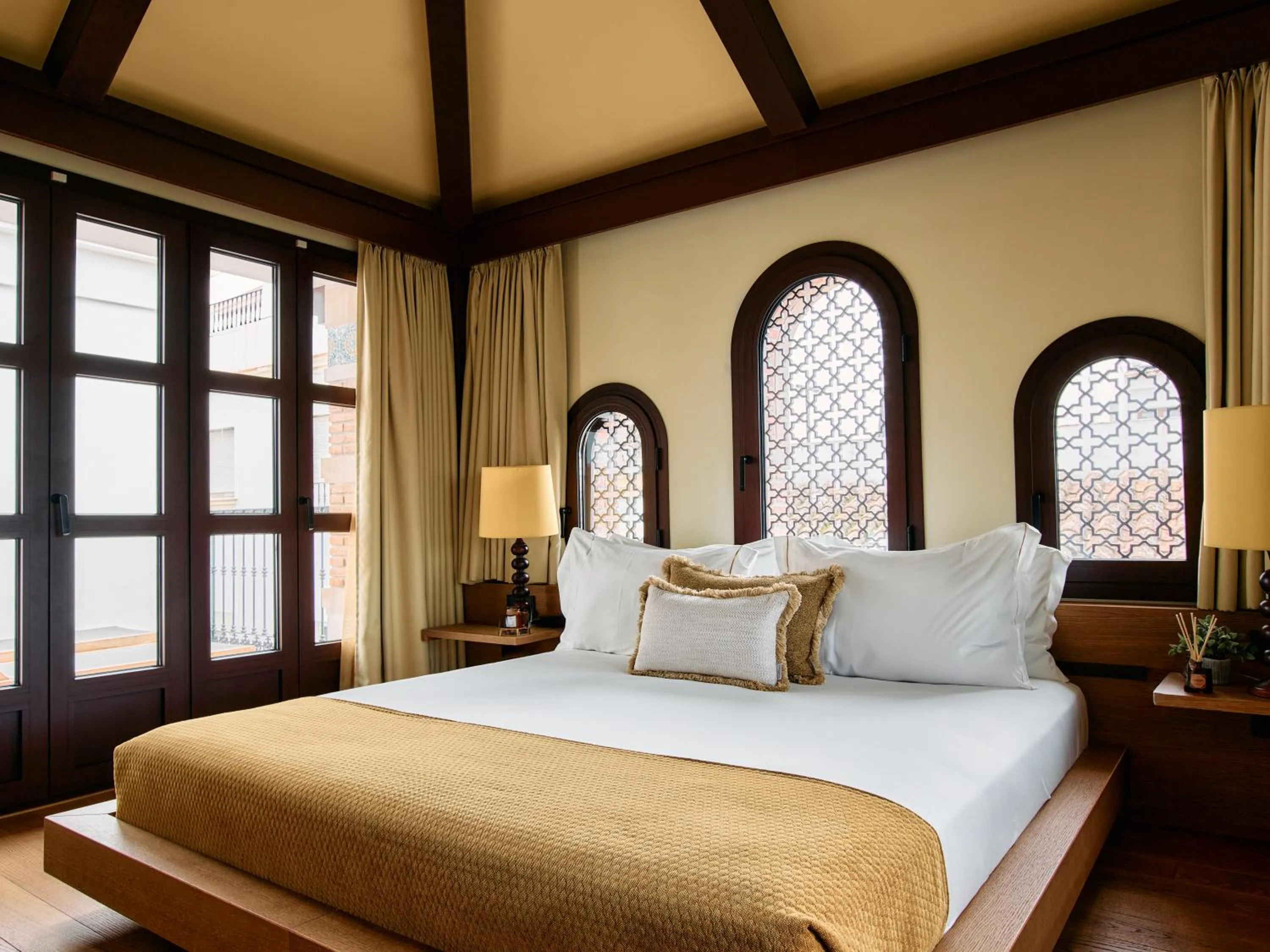 Bedroom, Bed in Hotel El Pilar Andalucia