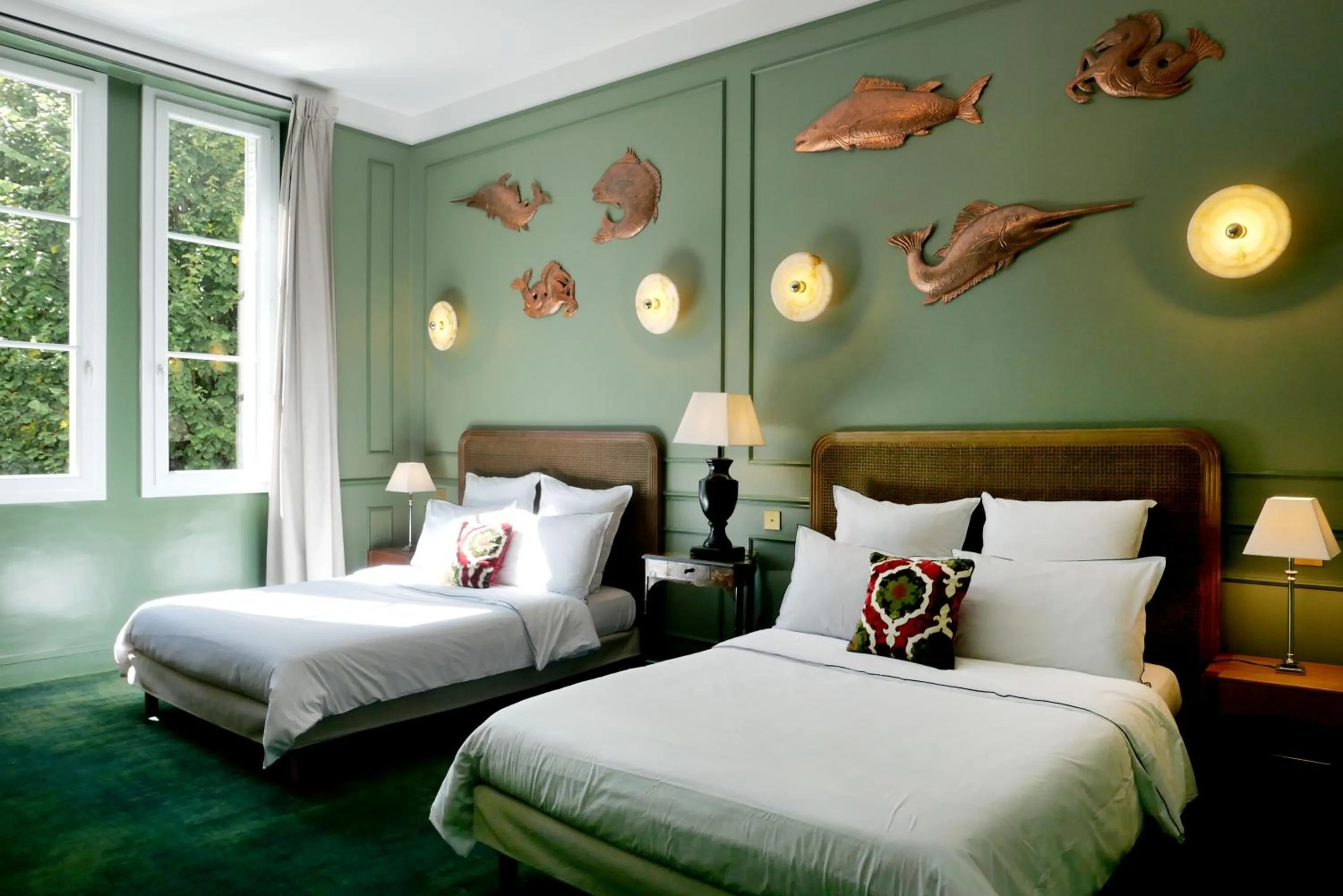 Bed in Hôtel Bristol Pau