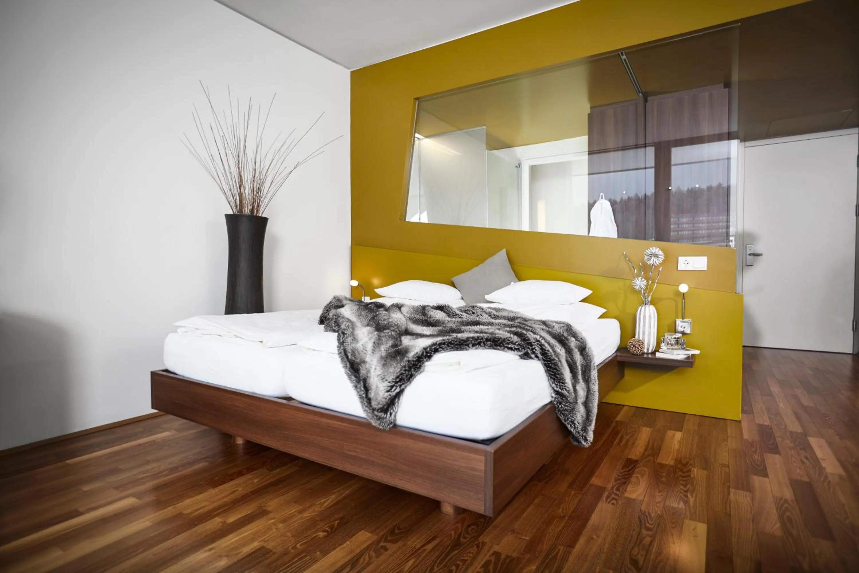 Bedroom, Bed in Spa Hotel Bründl