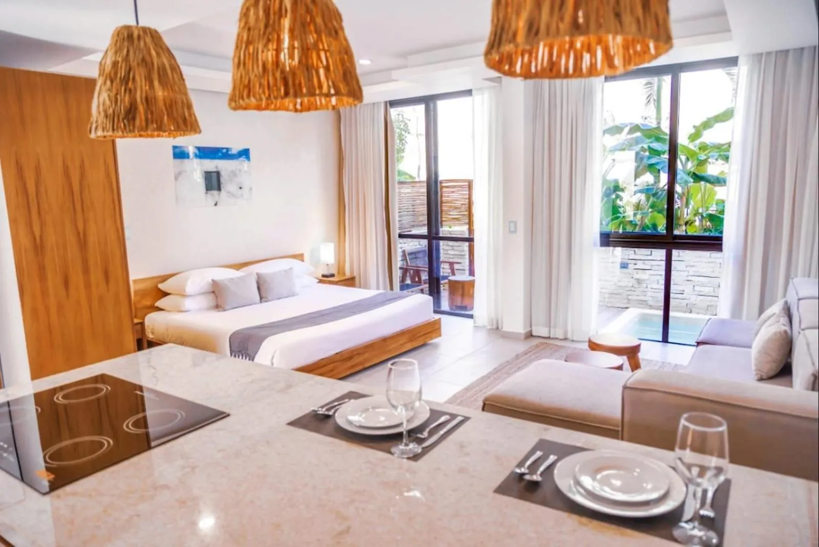 Bed in The Waves Tulum by BNB Experience