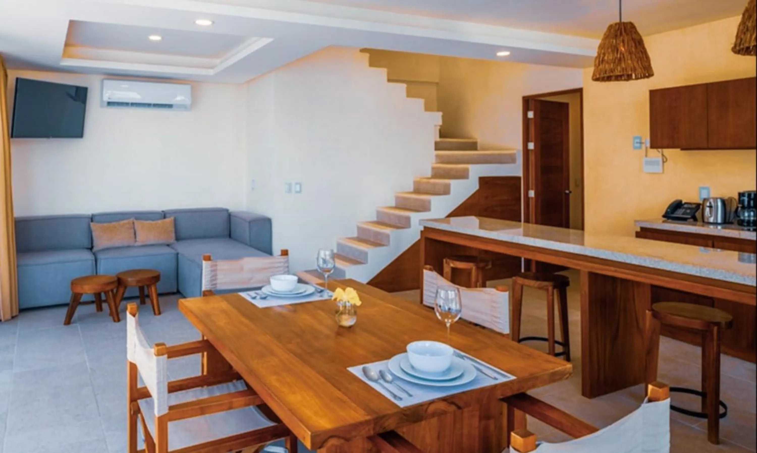 Living room in The Waves Tulum by BNB Experience