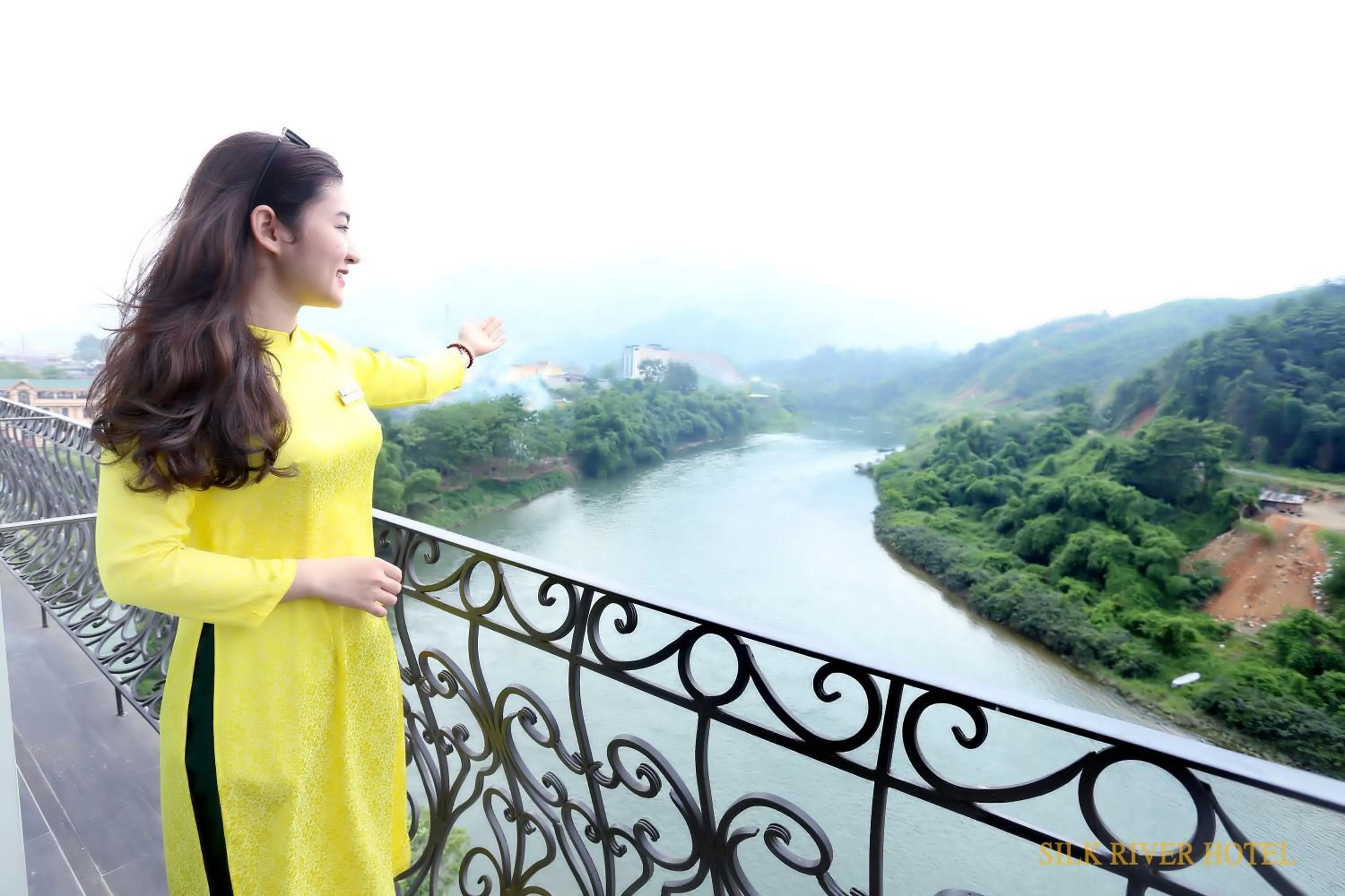 Balcony/Terrace in Silk River Hotel Ha Giang