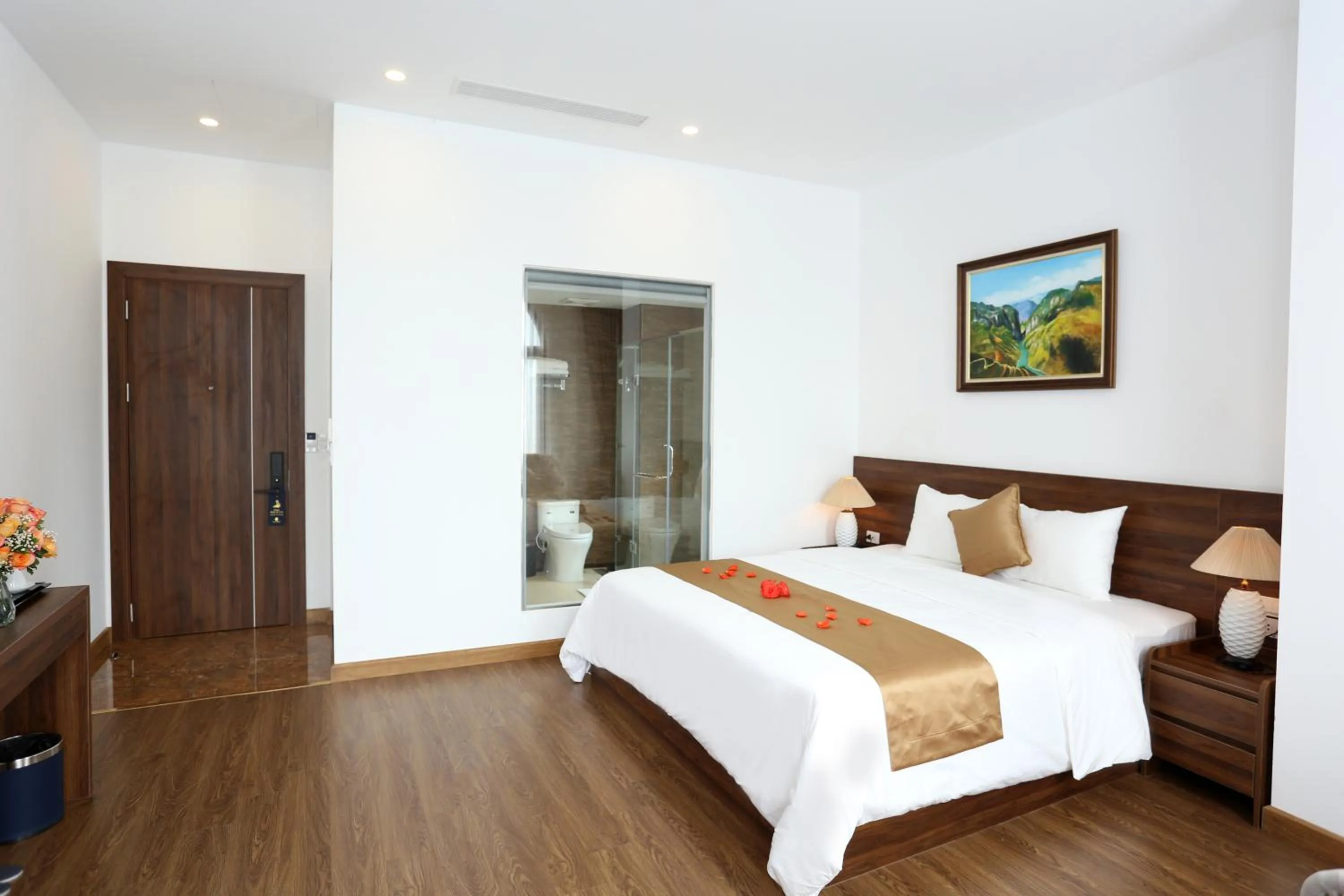 Bedroom, Bed in Silk River Hotel Ha Giang