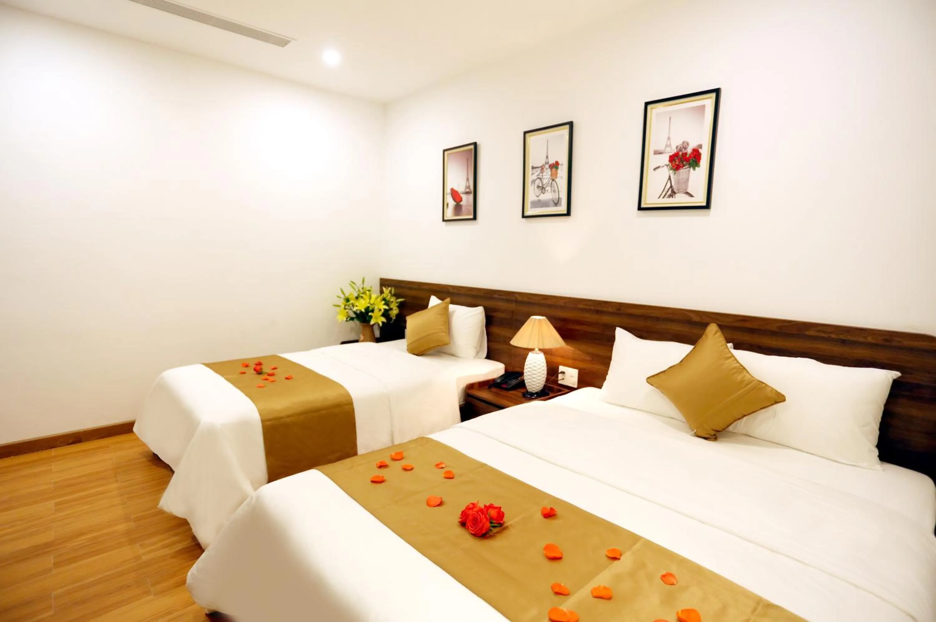 Photo of the whole room, Bed in Silk River Hotel Ha Giang