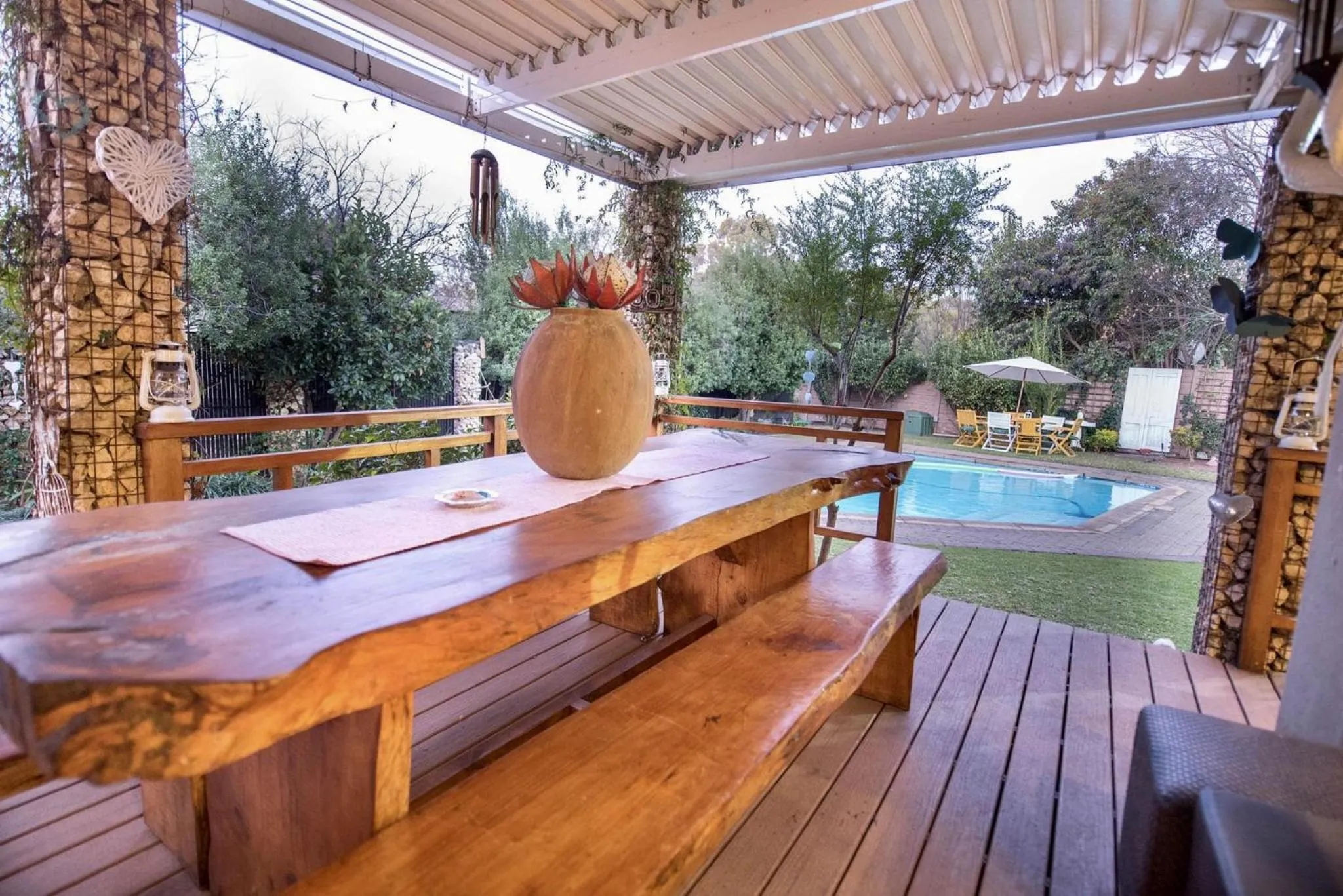 BBQ facilities in Cottonwood Guesthouse Oasis