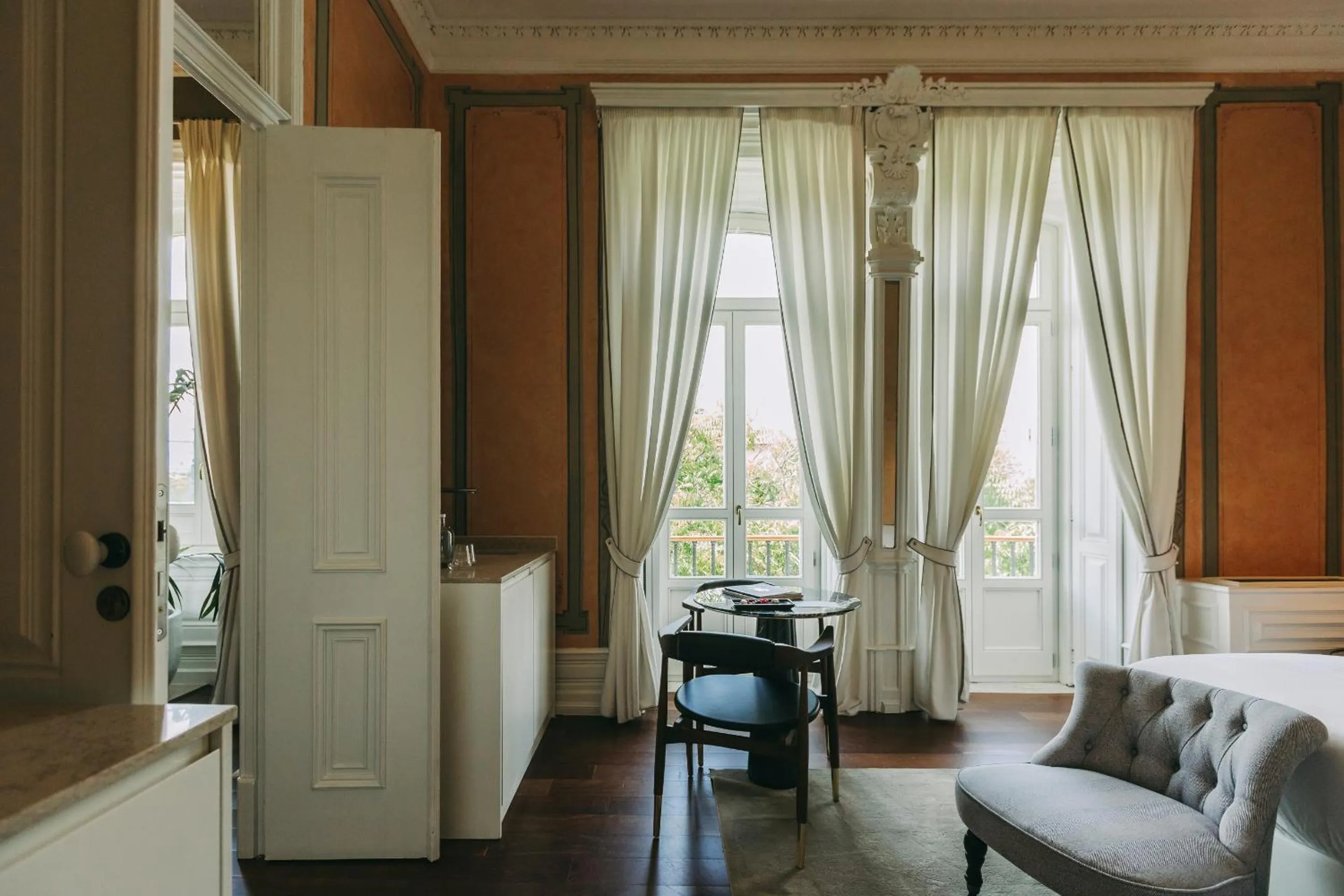 Seating area in Torel Palace Lisbon