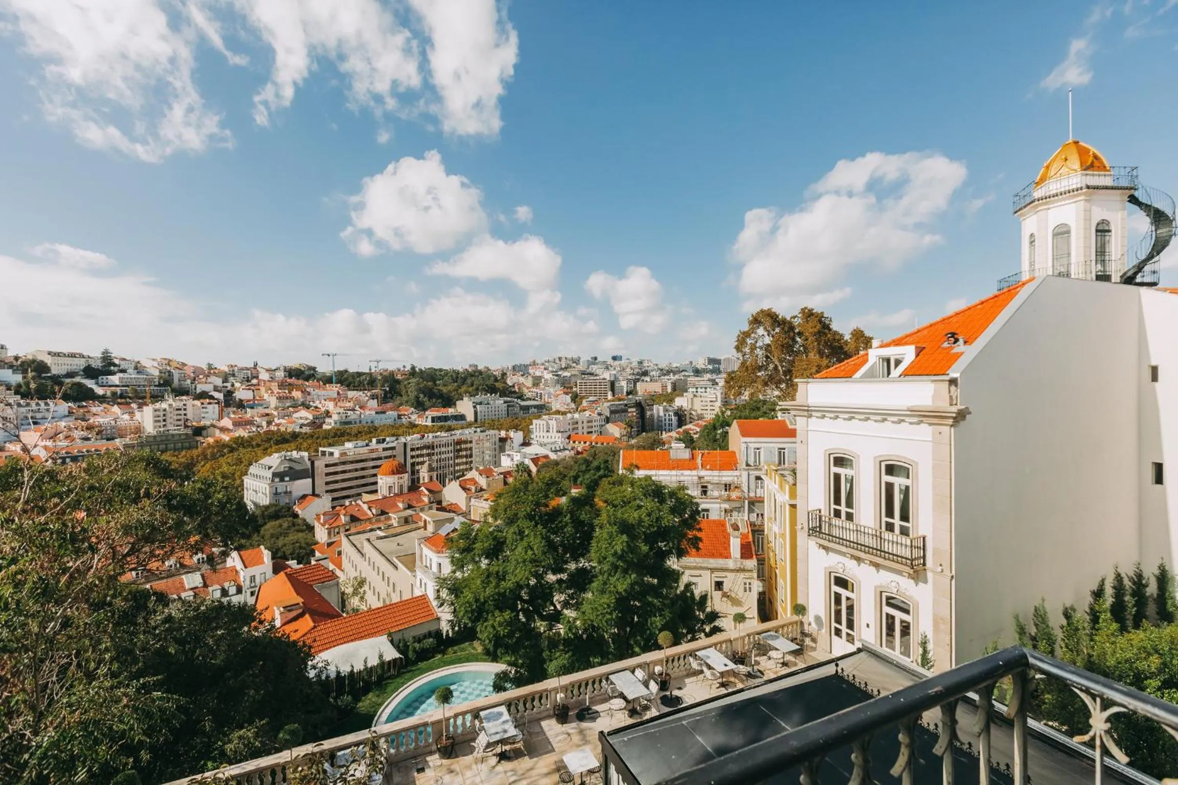 City view in Torel Palace Lisbon