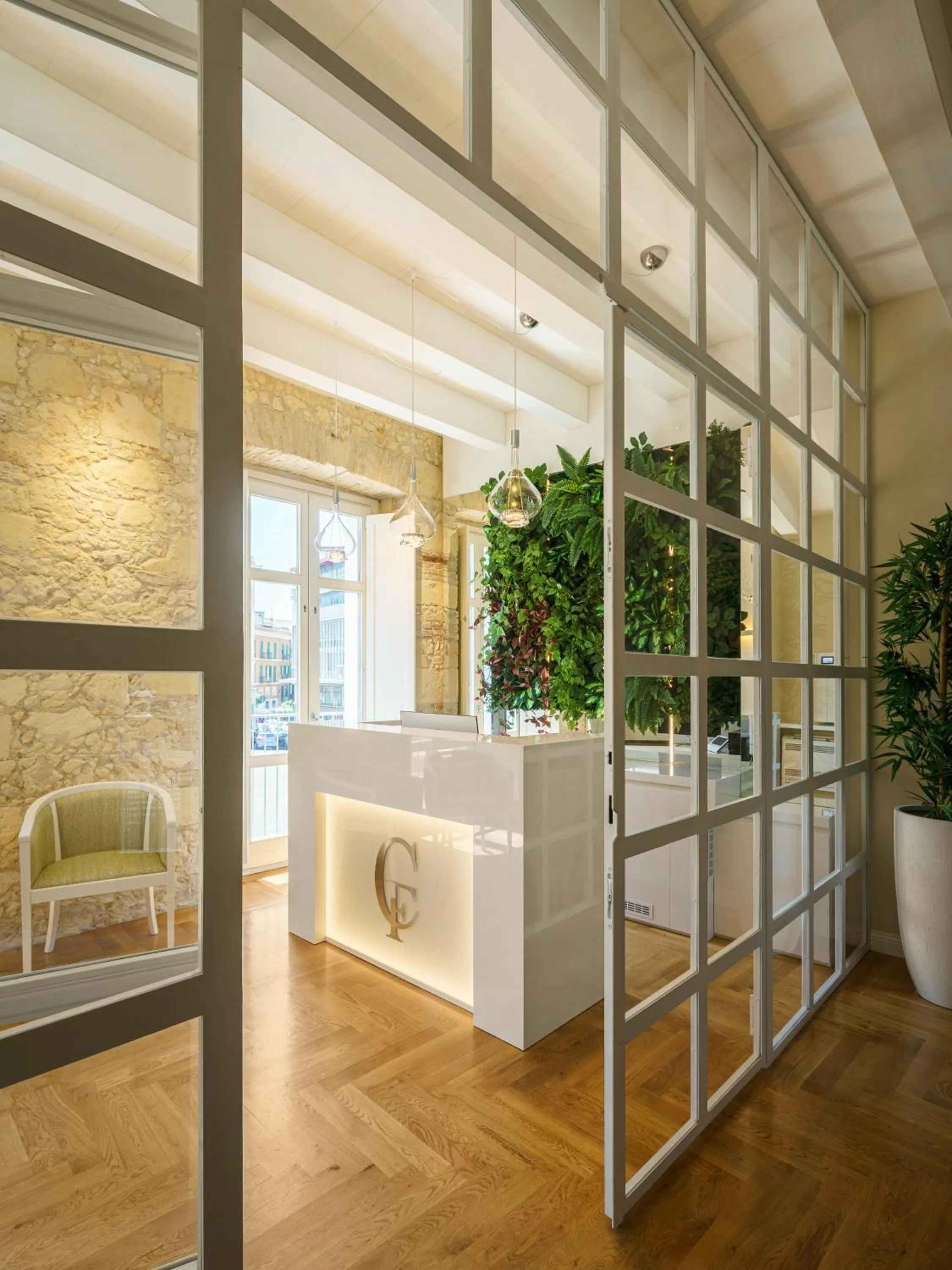 Lobby or reception in Boutique Hotel Carlo Felice
