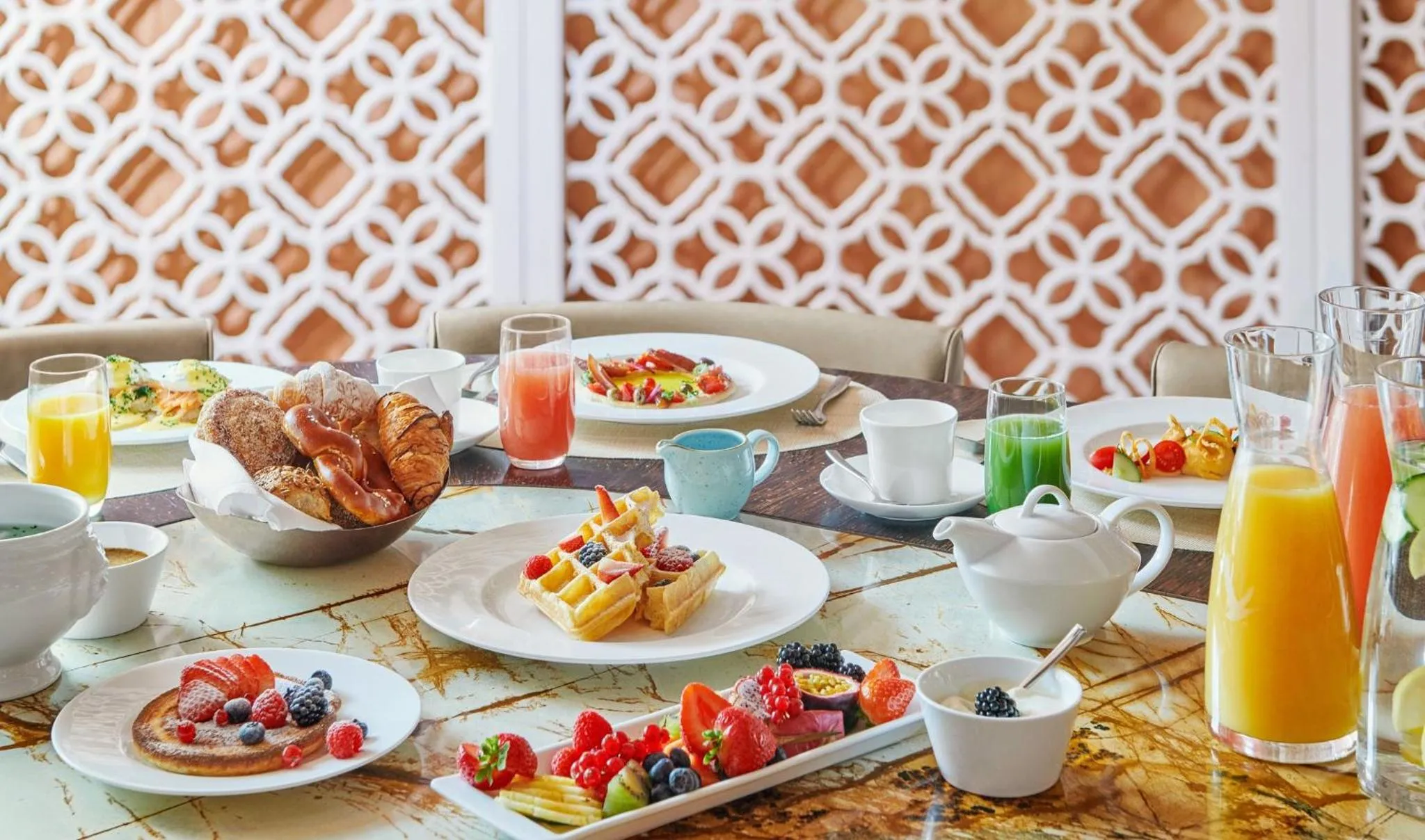 Buffet breakfast in Mandarin Oriental, Munich