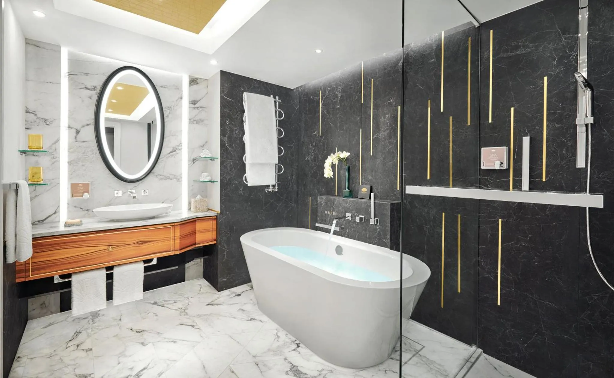 Bathroom in Mandarin Oriental, Munich