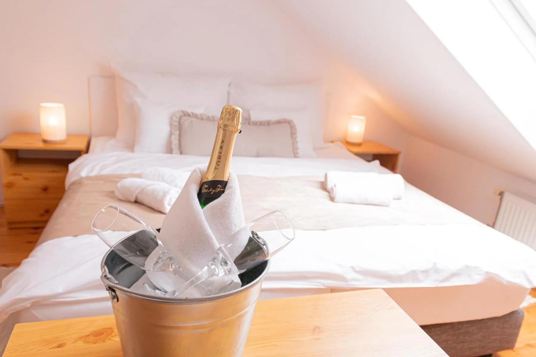 Bed in Hagyma Panzió Makó