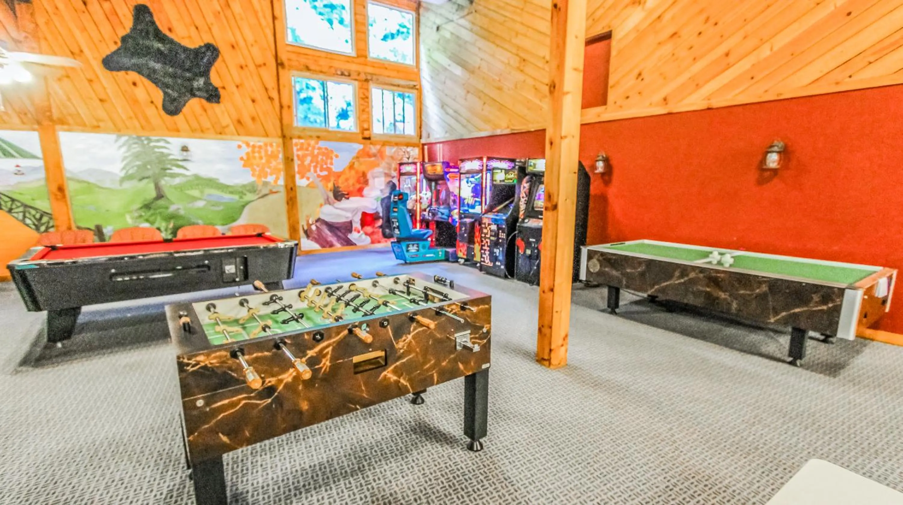 Game Room in Smoketree Lodge