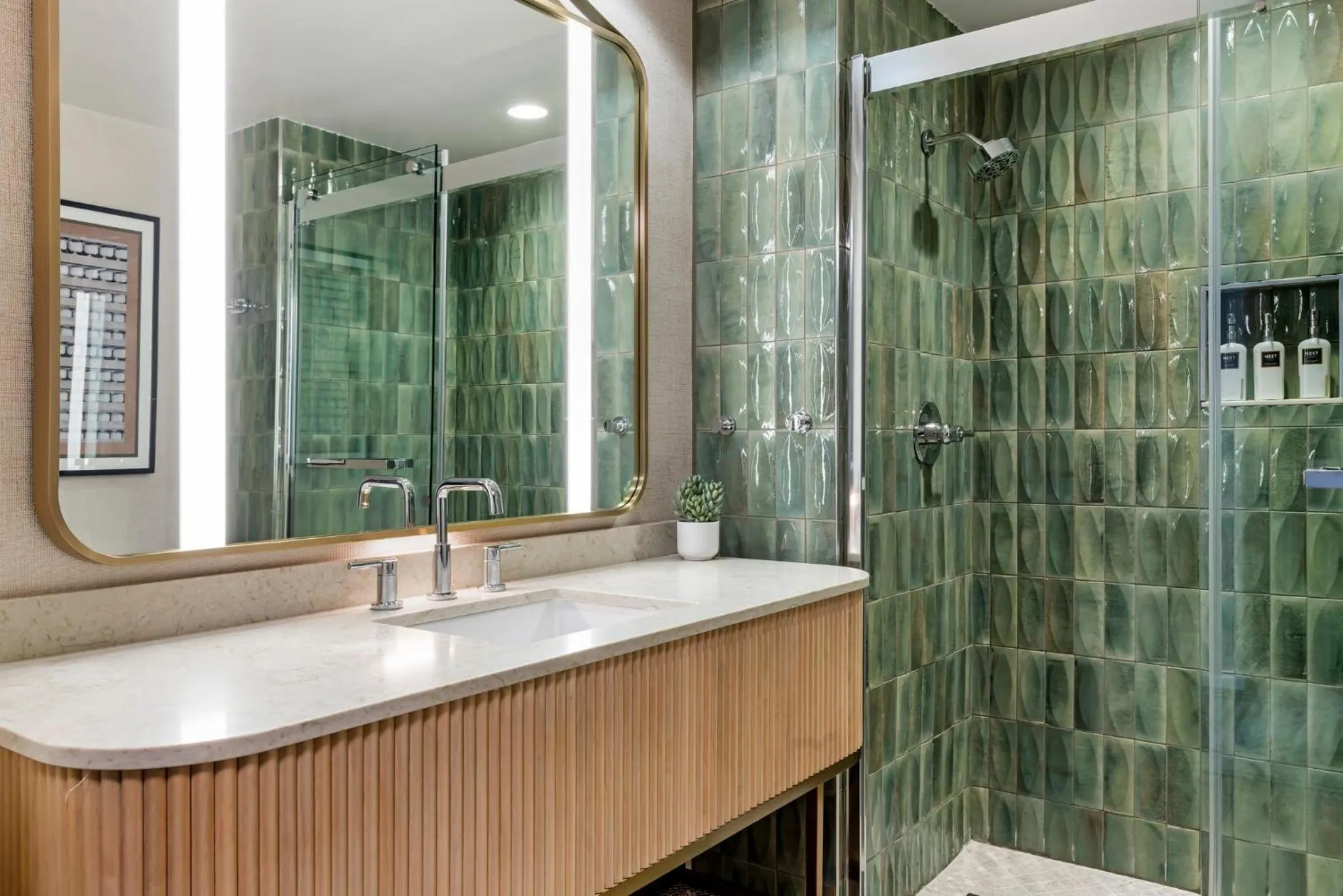 Bathroom in Omni San Diego Hotel at the Ballpark