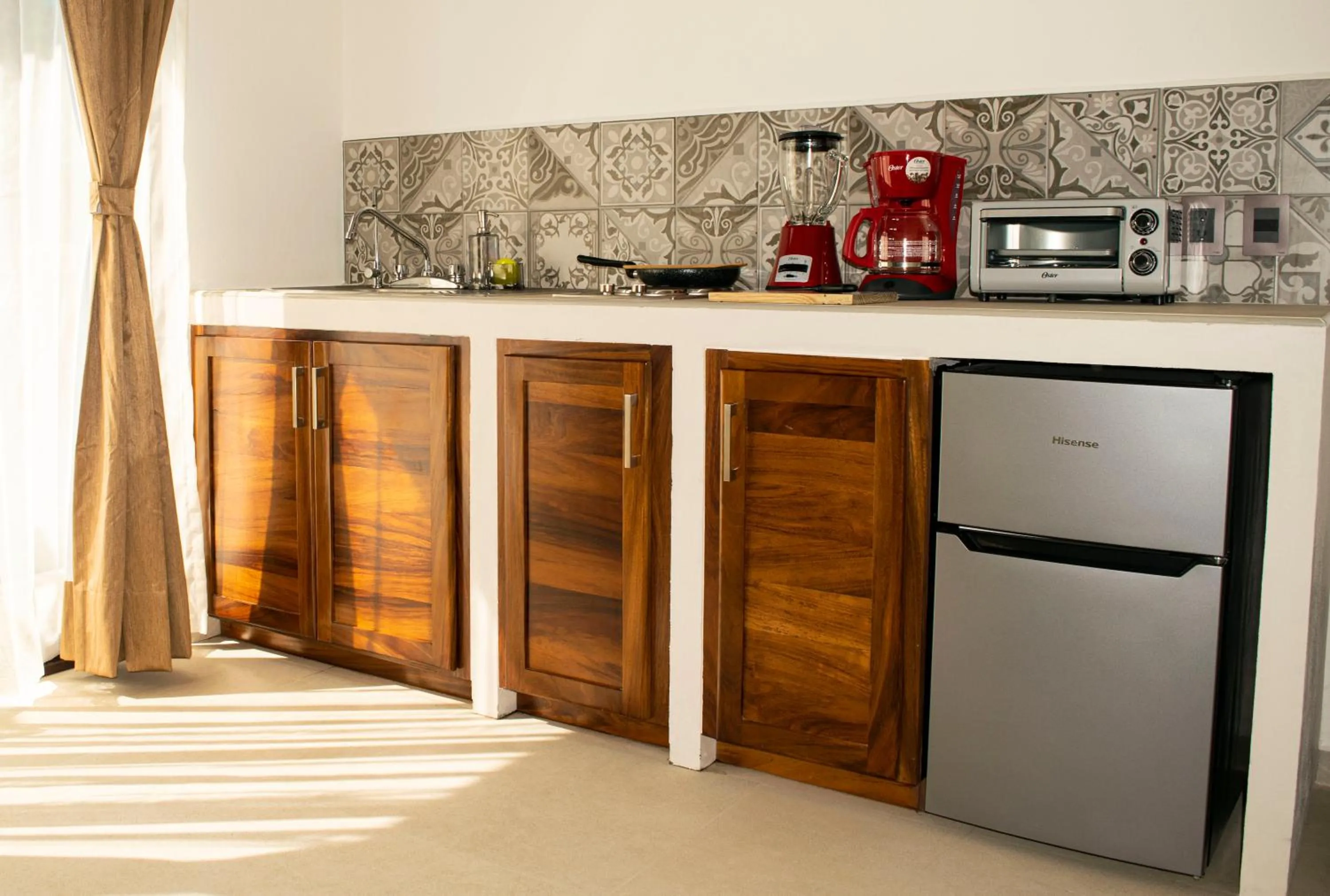 Kitchen or kitchenette in Ciyé Hotel