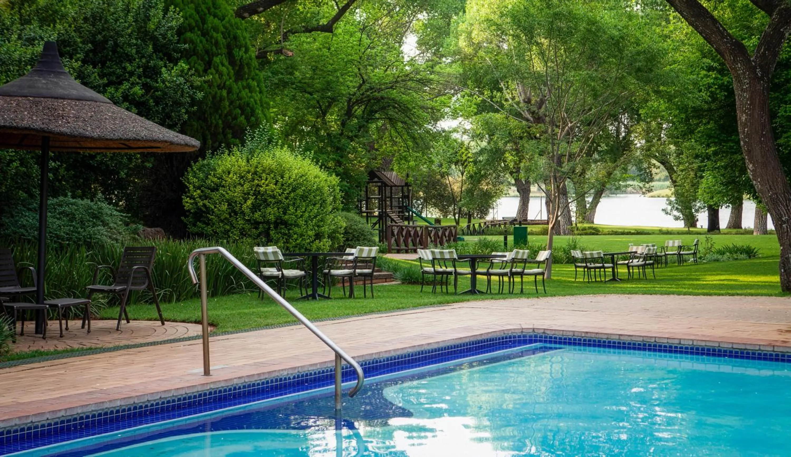 Pool view in Riverside Sun