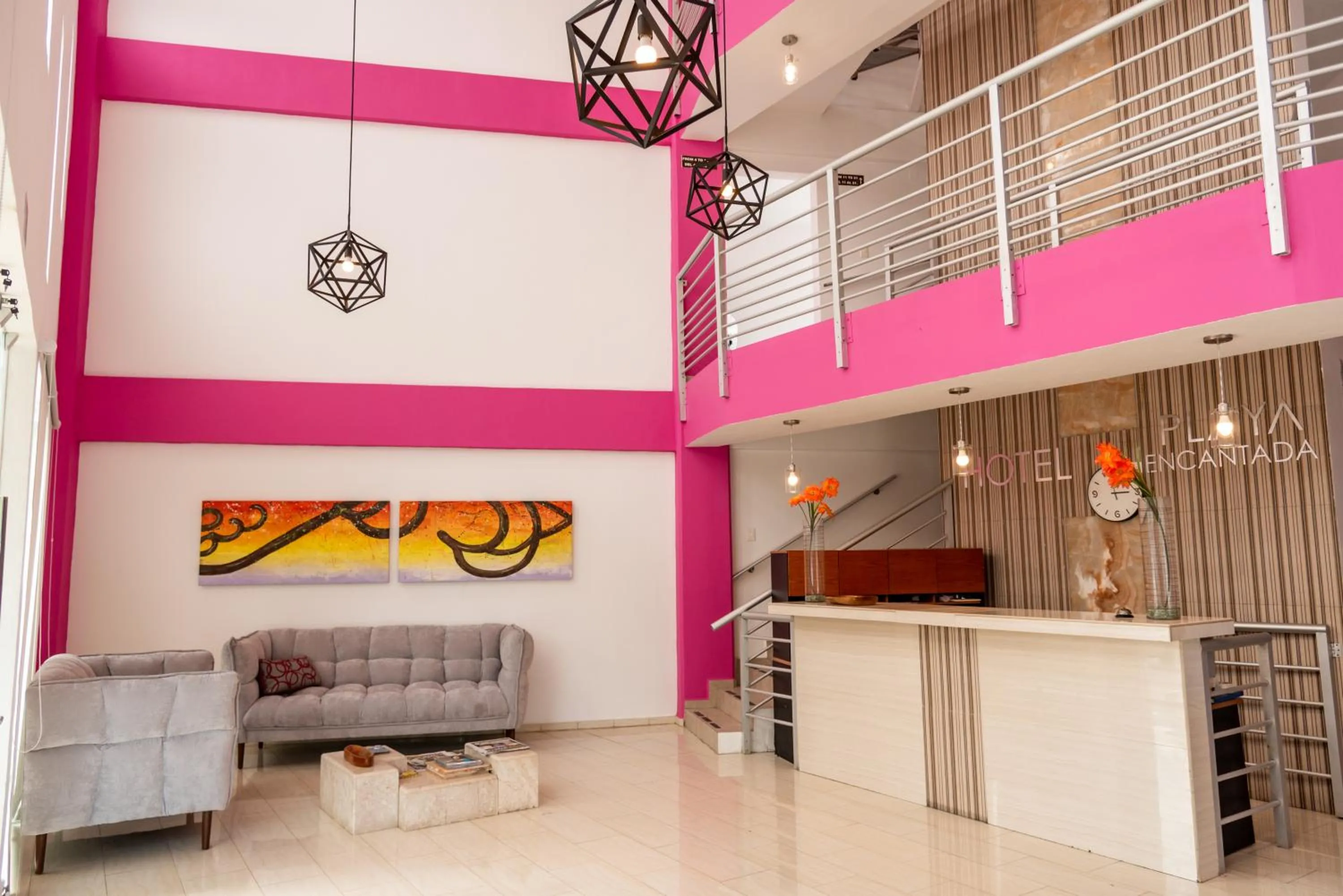Lobby or reception in Hotel Playa Encantada