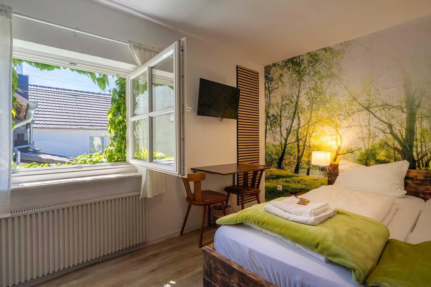 Photo of the whole room, Bed in Landgasthof Zum Dorfkrug