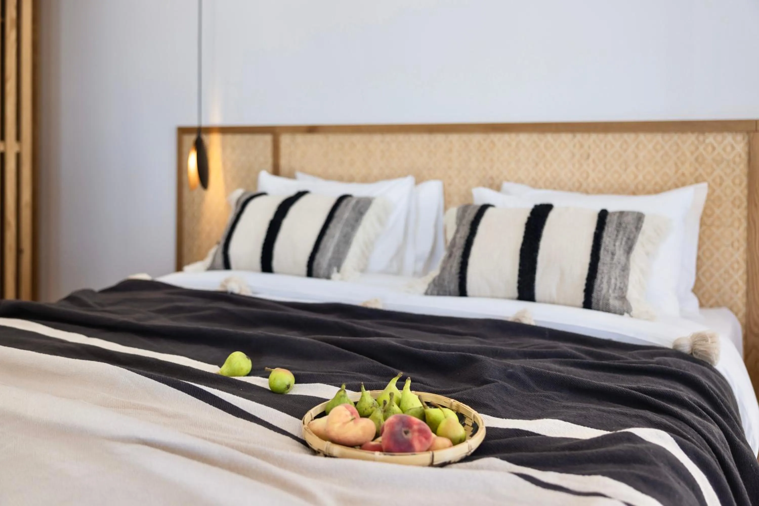 Bed in Adama Mykonos Boutique Hotel