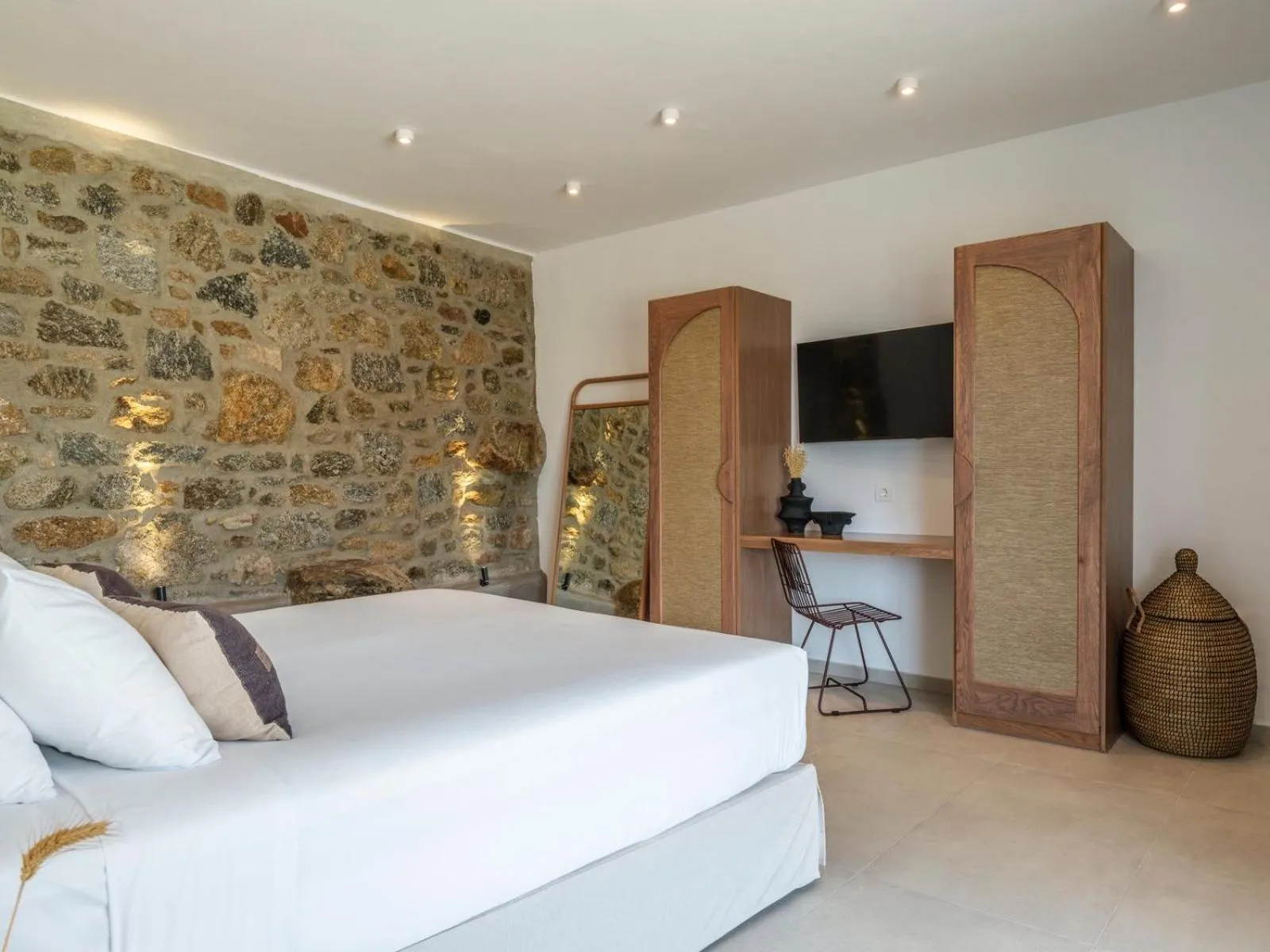 Bedroom, Bed in Adama Mykonos Boutique Hotel