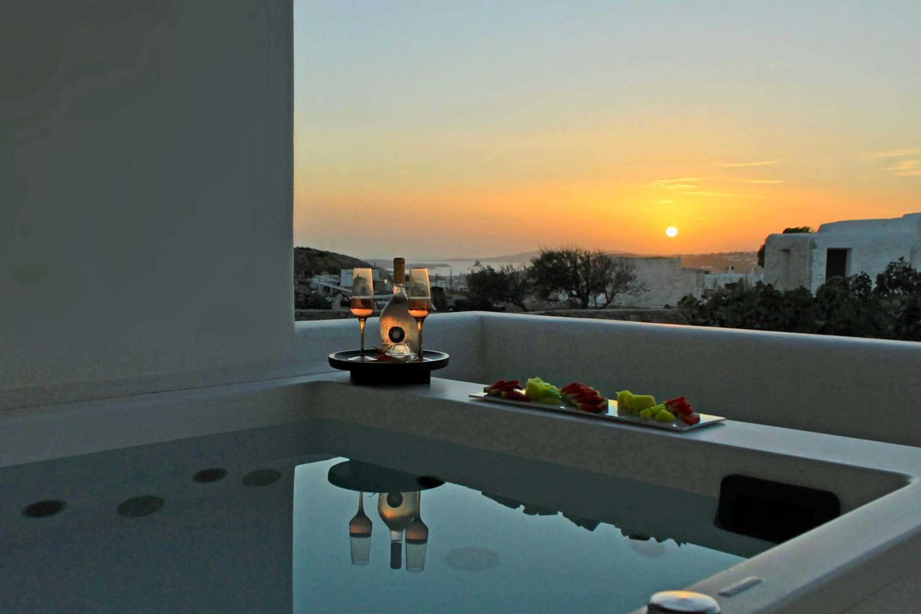 Hot Tub in Adama Mykonos Boutique Hotel
