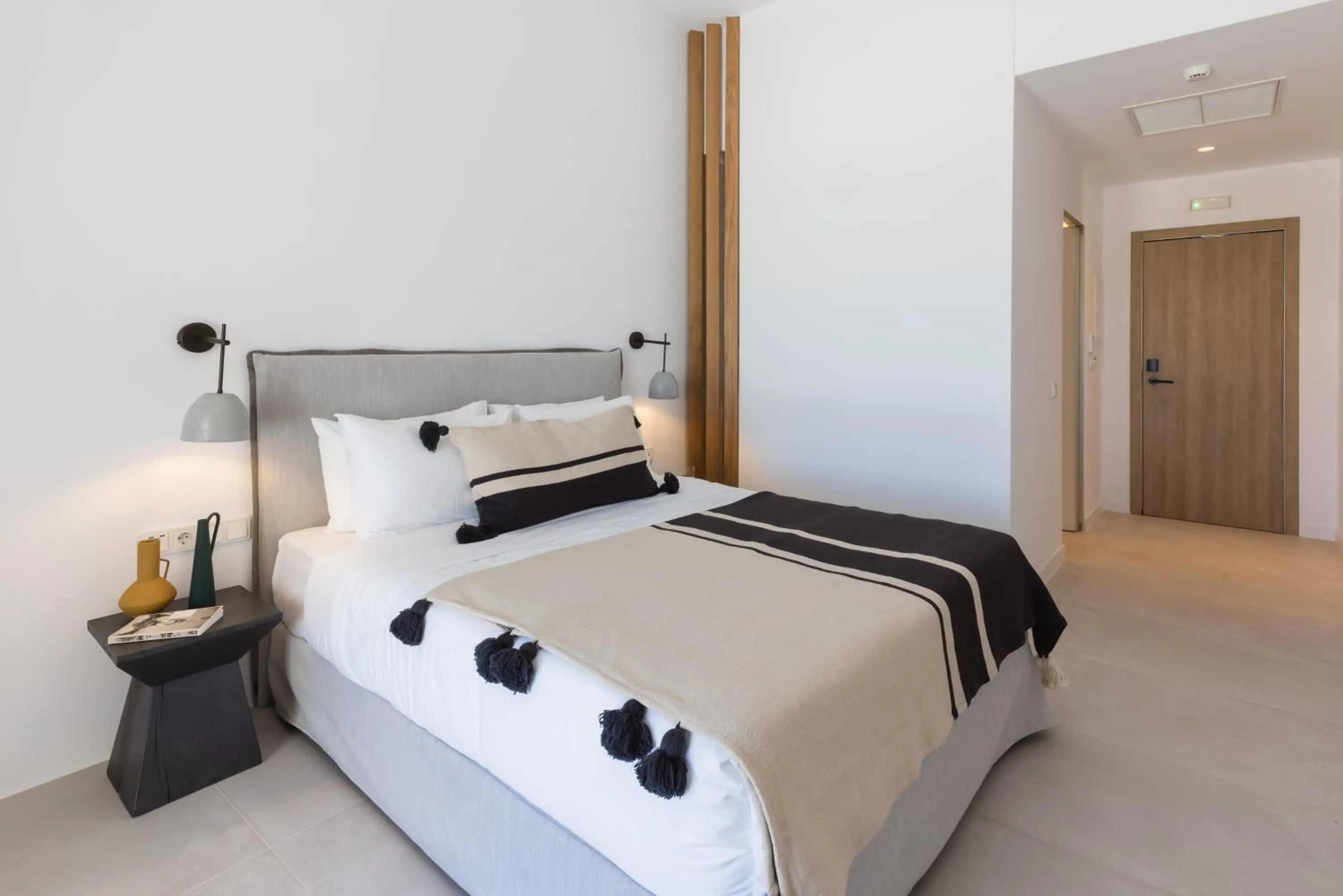 Bed in Adama Mykonos Boutique Hotel