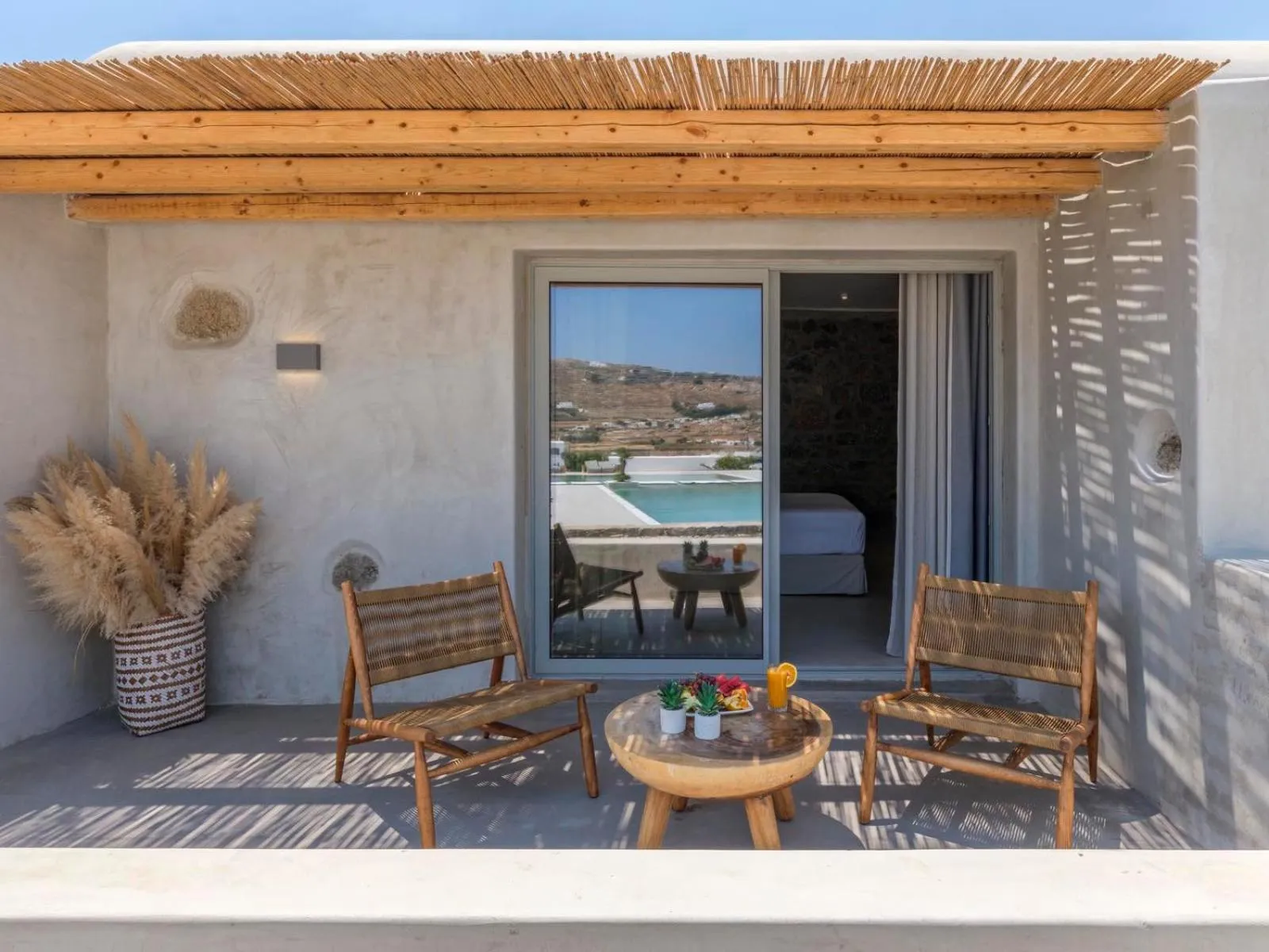 Balcony/Terrace in Adama Mykonos Boutique Hotel
