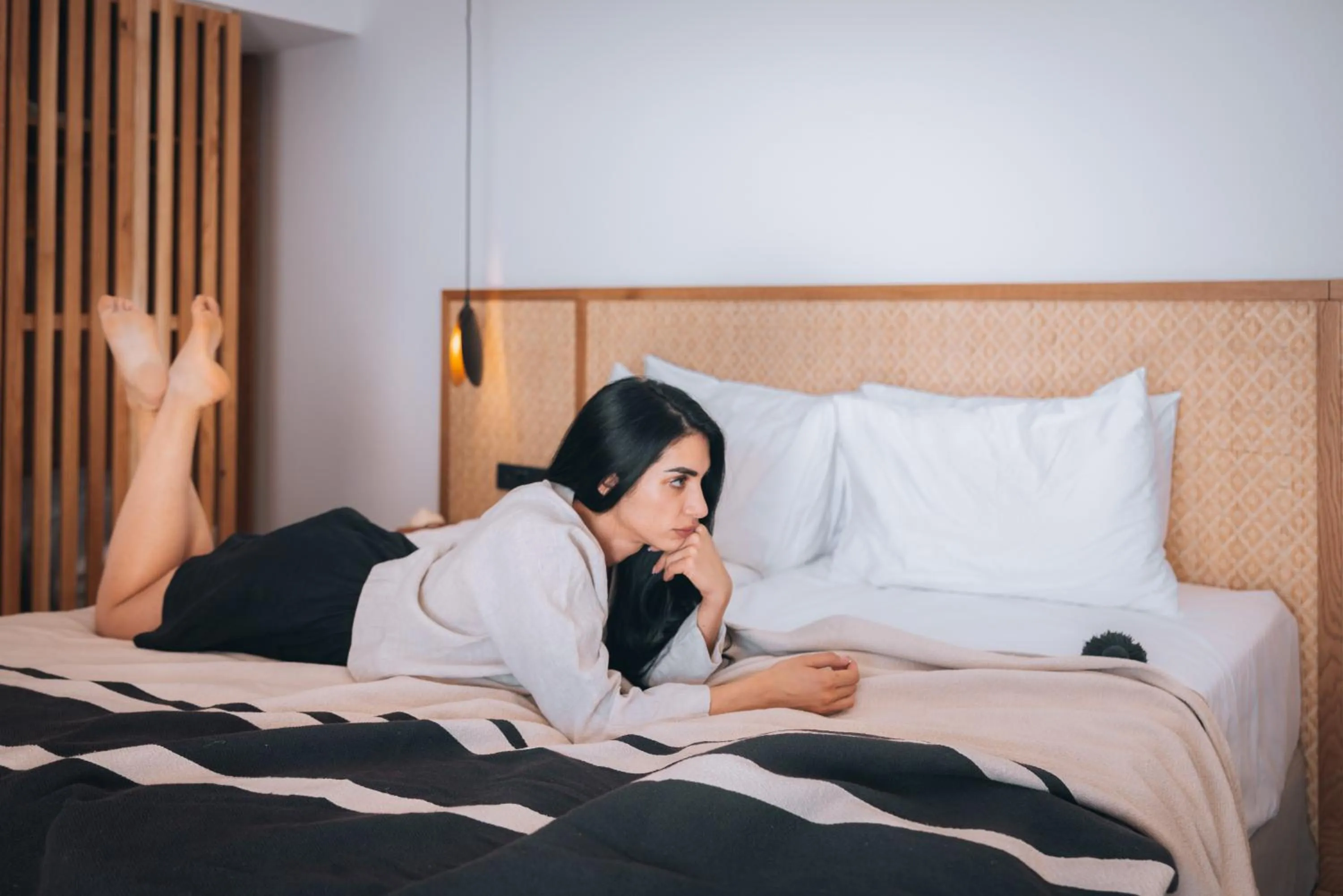 Bed in Adama Mykonos Boutique Hotel