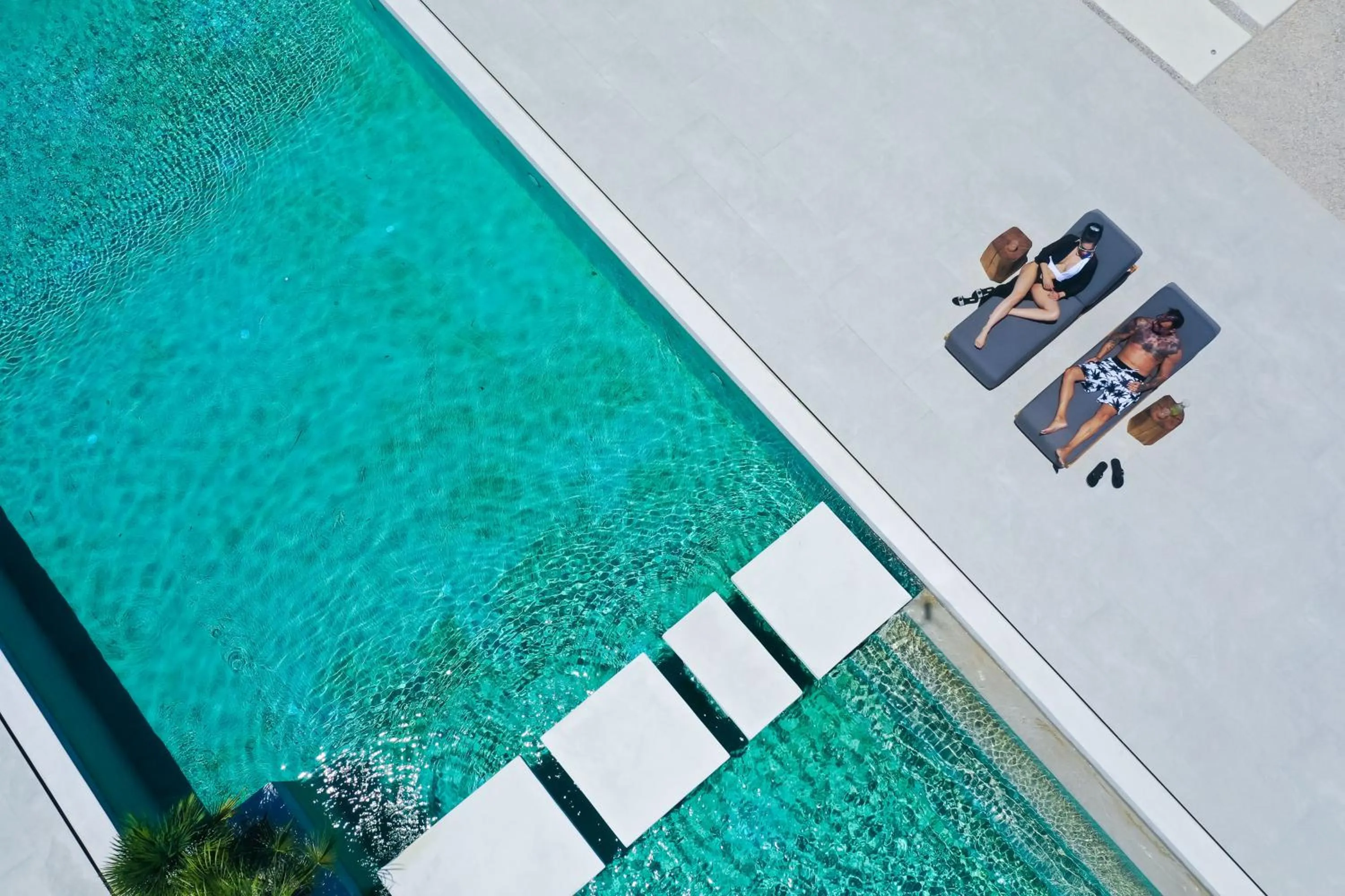 Pool view in Adama Mykonos Boutique Hotel