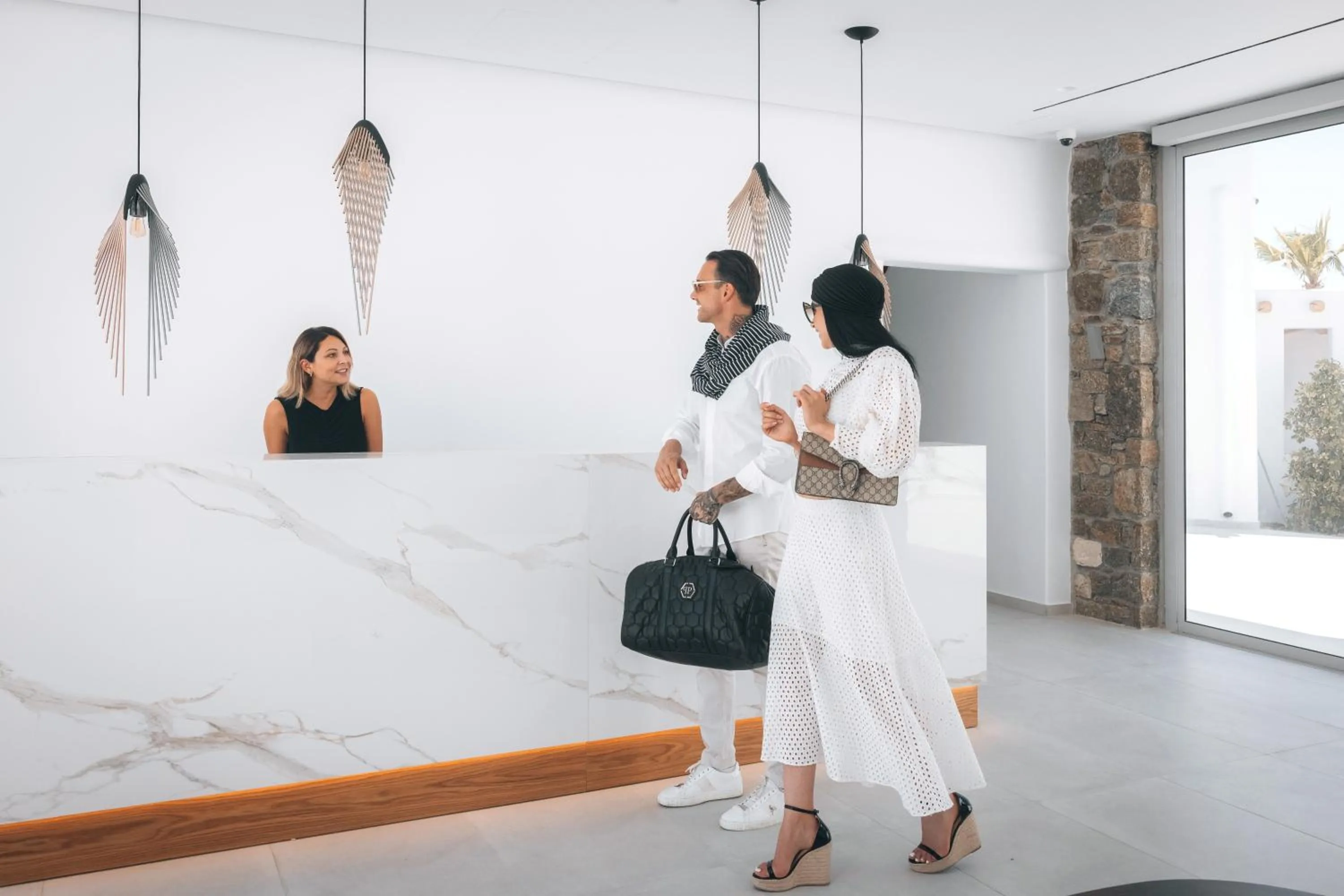 People in Adama Mykonos Boutique Hotel