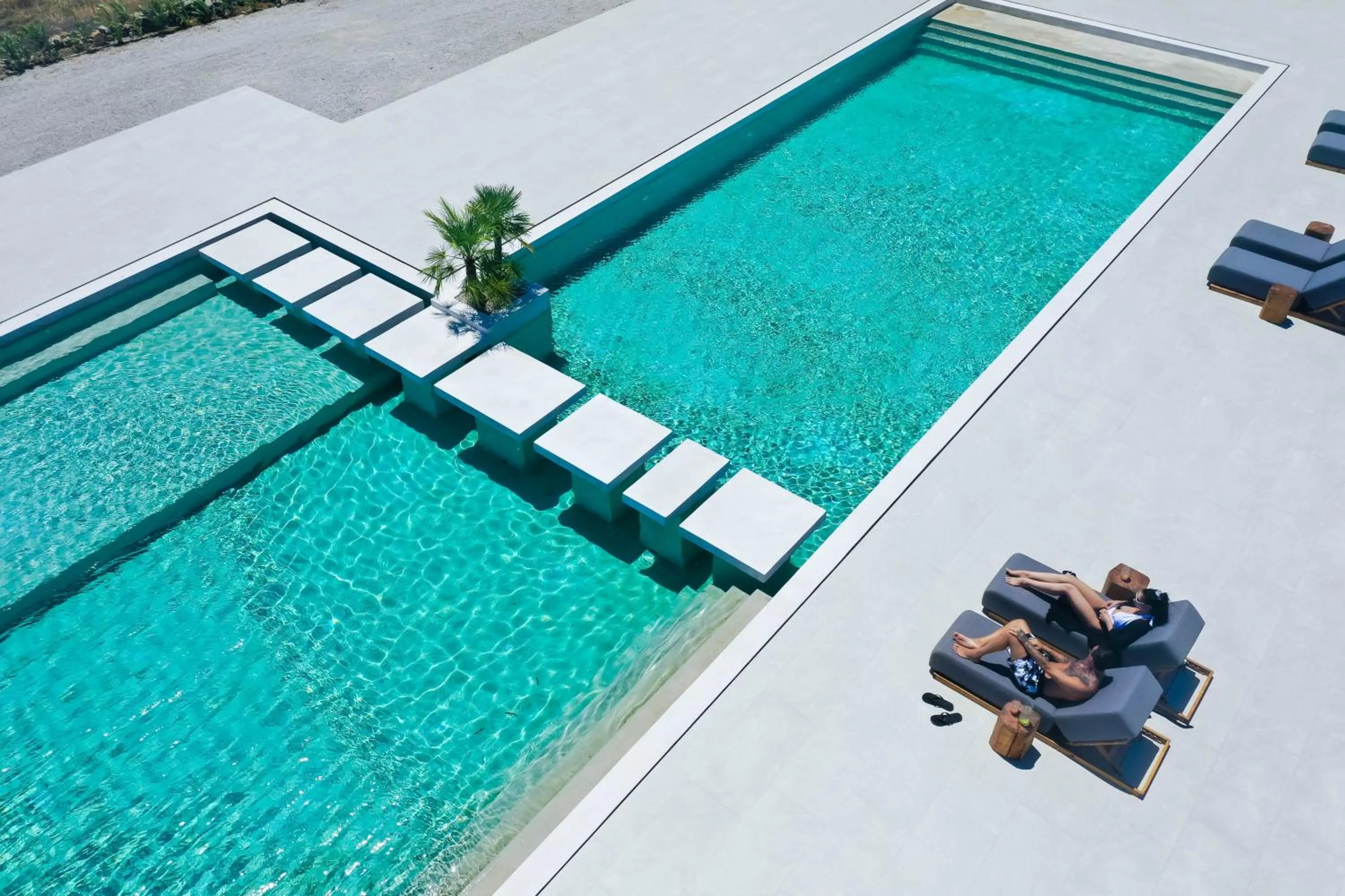 People in Adama Mykonos Boutique Hotel