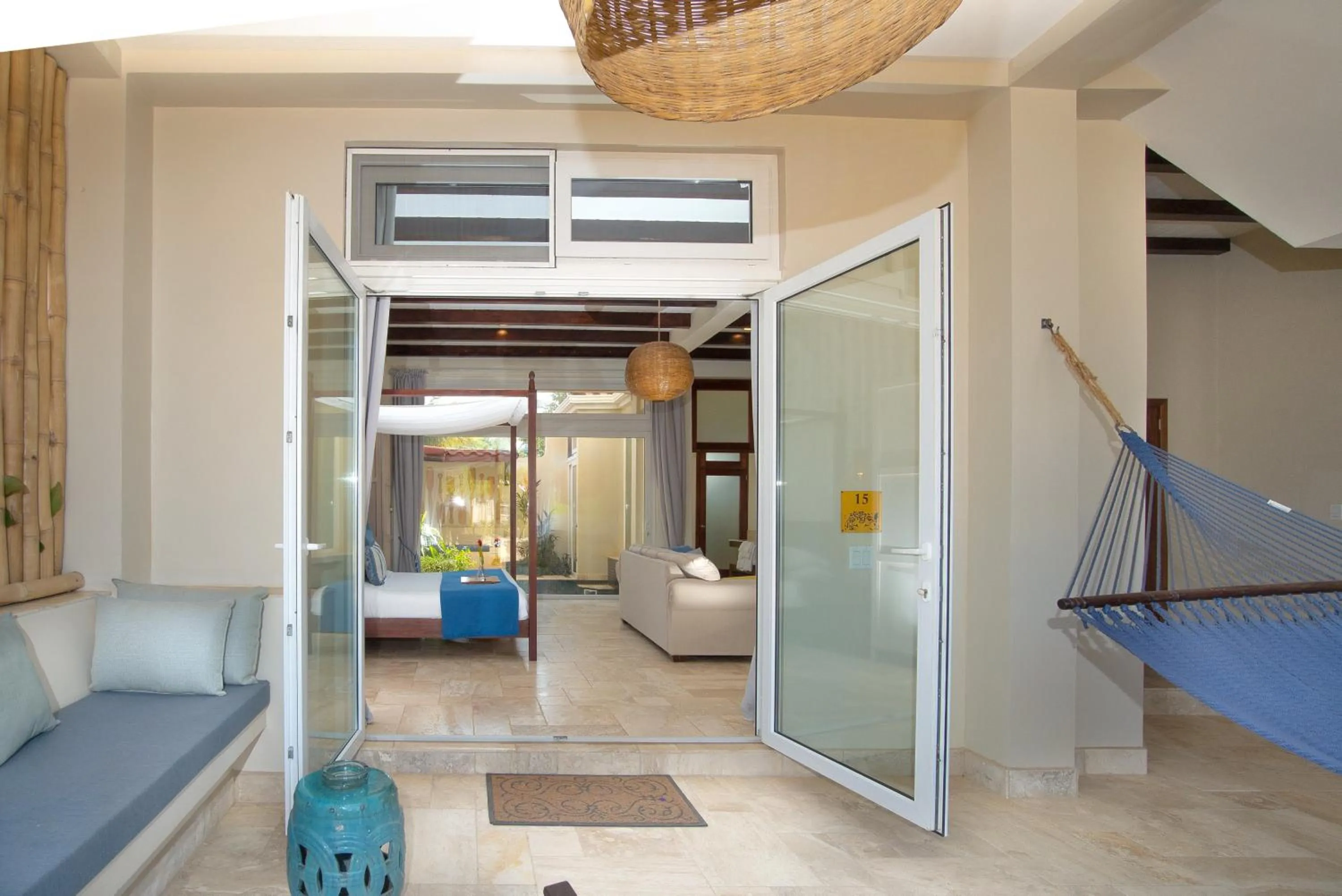 Patio in The Lodge at Jaguar Reef