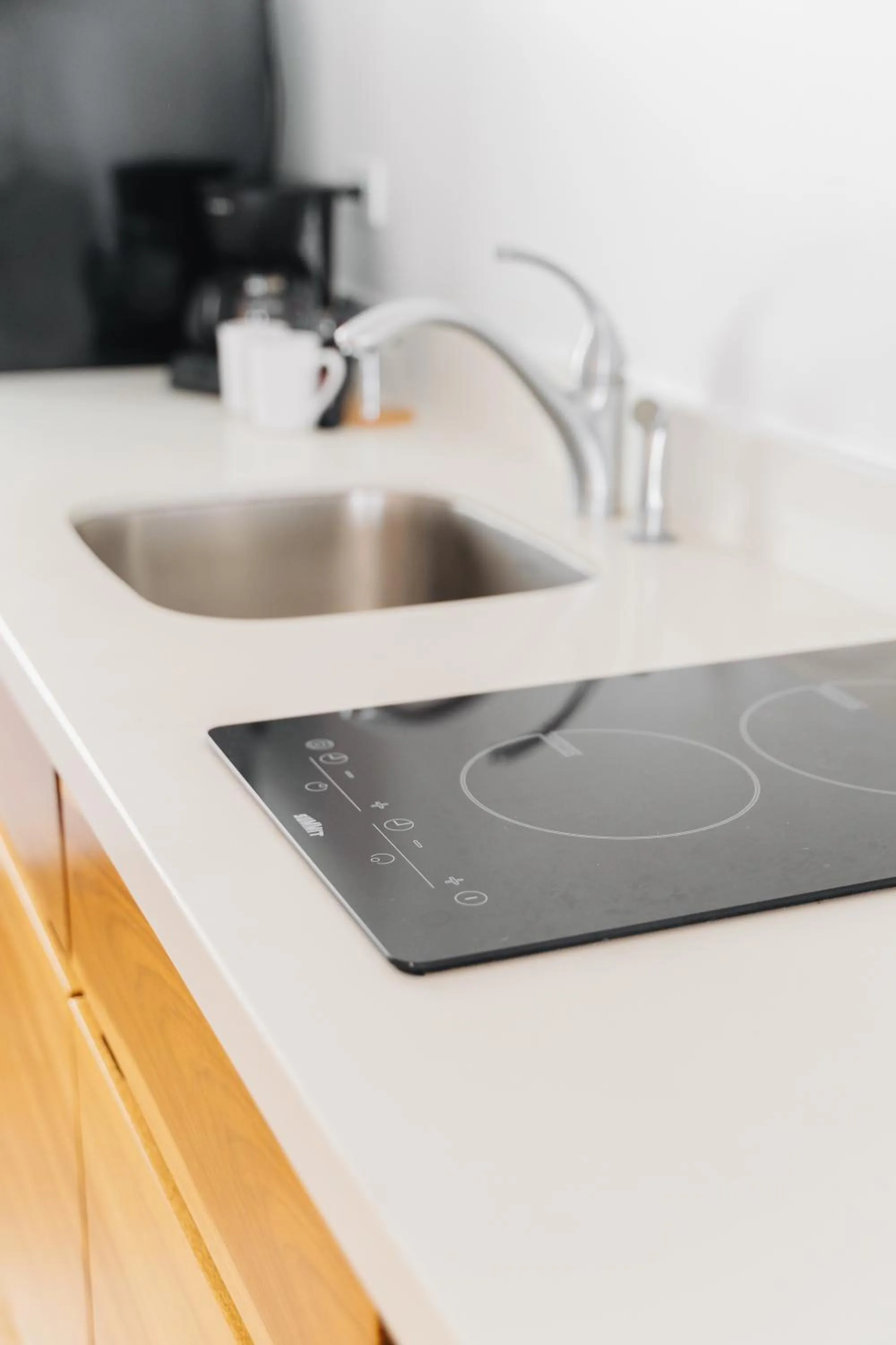 Kitchen or kitchenette in The Beach House Boutique Hotel