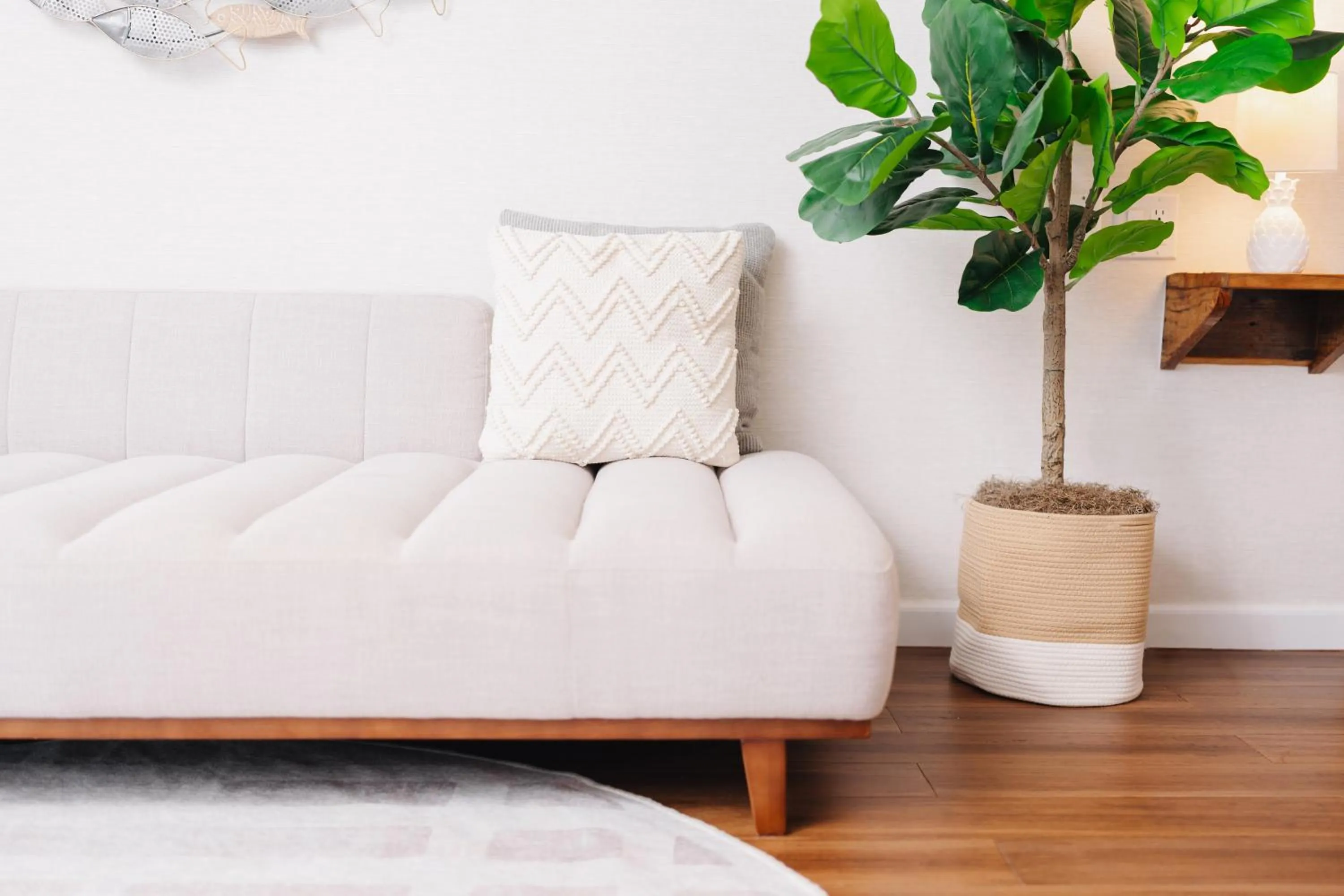 Living room, Bed in The Beach House Boutique Hotel
