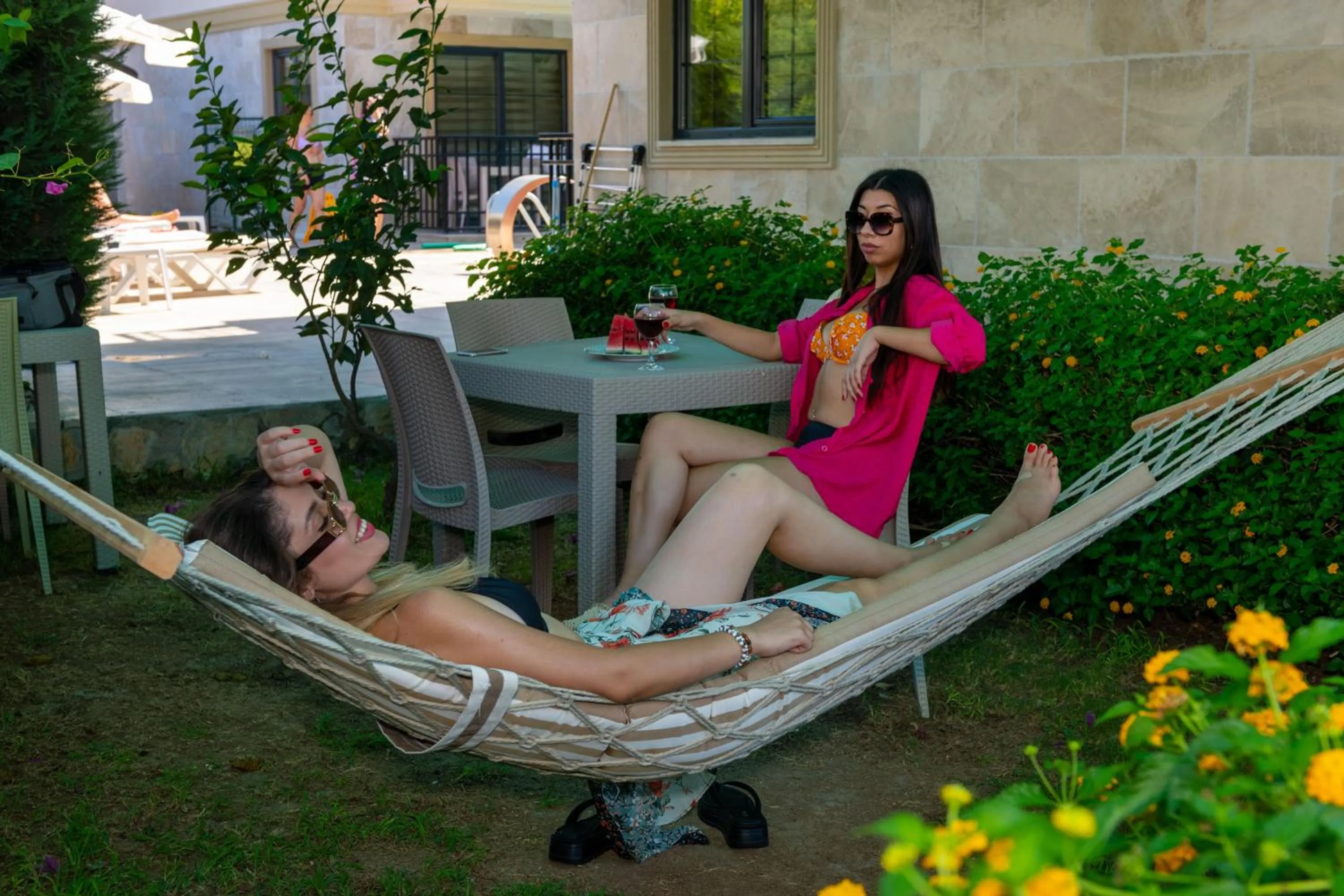 Patio in Yaşam Park Apart Hotel - Fethiye Calis Beach