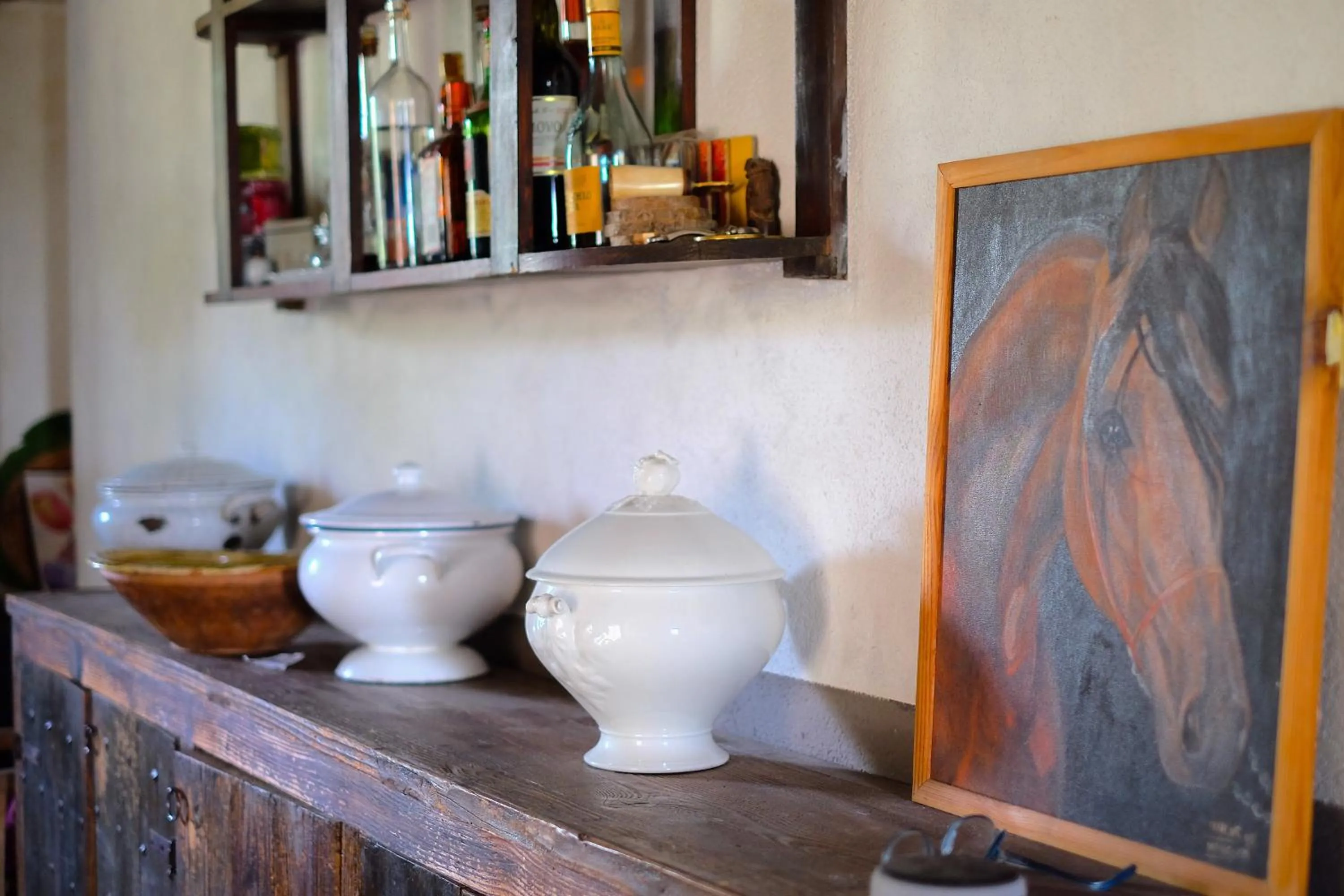 Decorative detail in B&B Parco dei cavalli