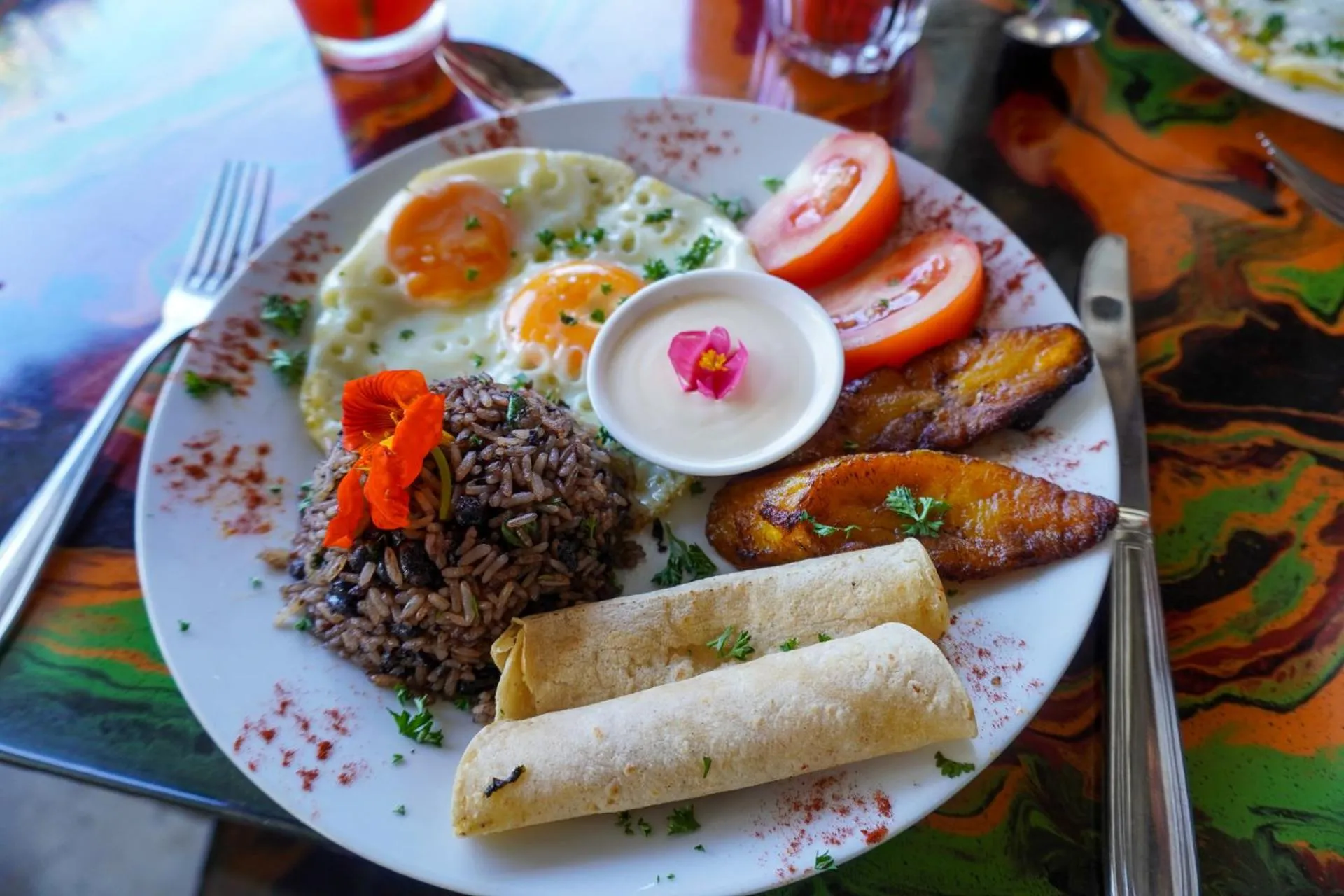 Food close-up in Conchal Hotel