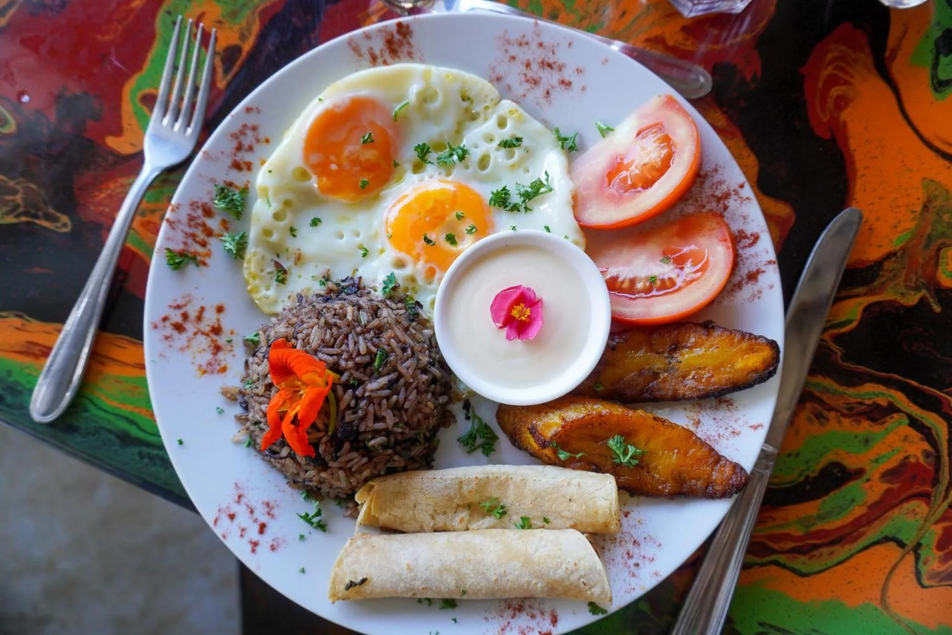 Food and drinks in Conchal Hotel