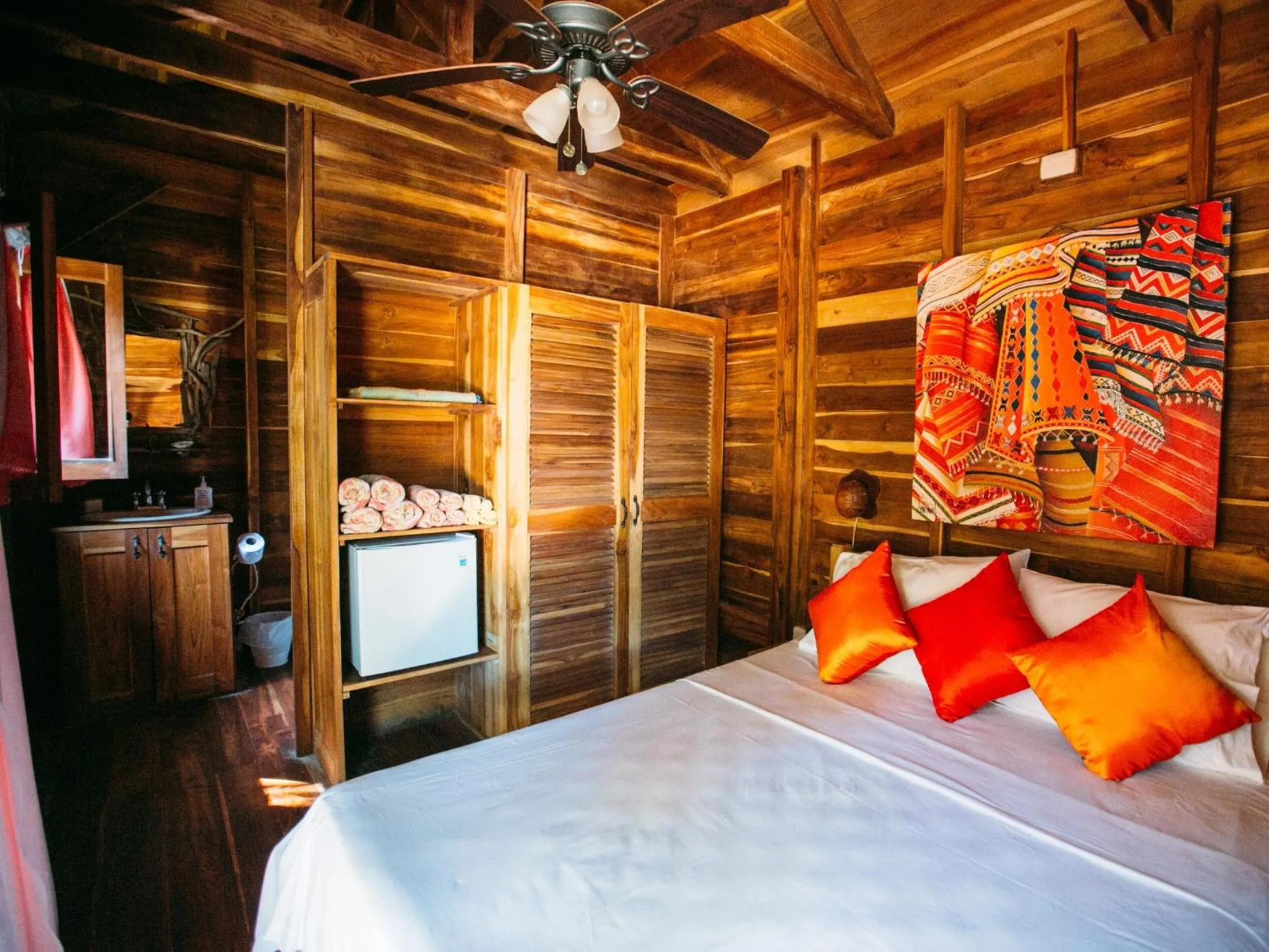 Bedroom, Bed in The Beach Bungalows Tamarindo- Adults Only