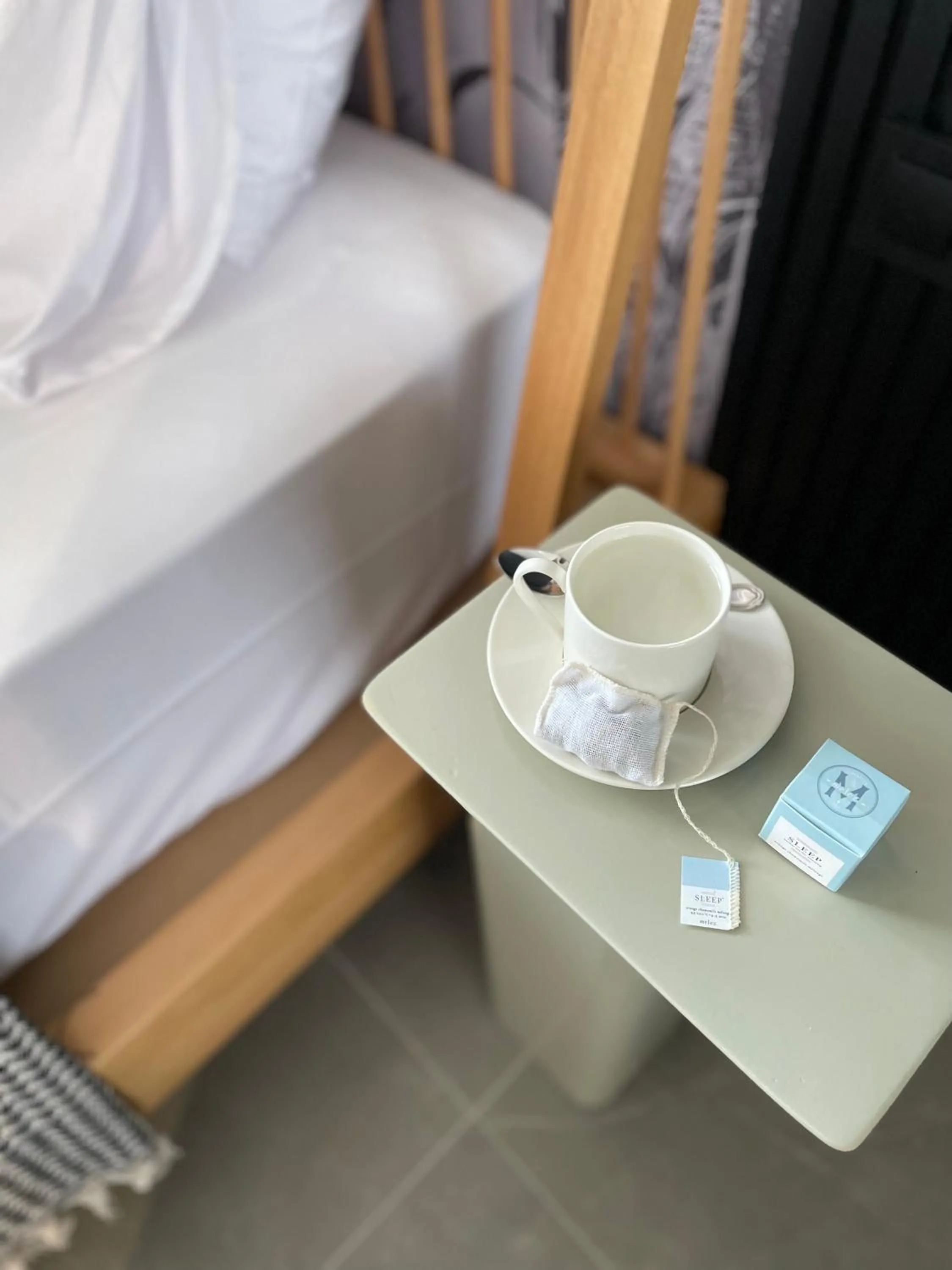 Decorative detail, Bed in Luff Suites