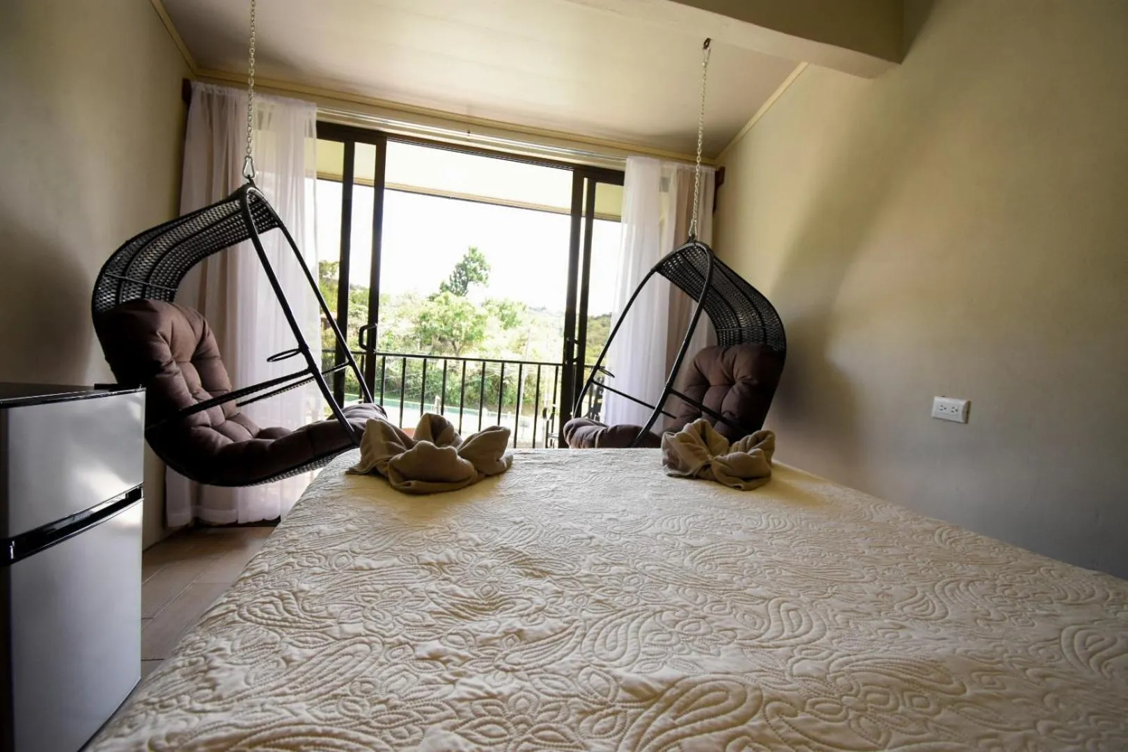 Bed in Cabinas Eddy B&B