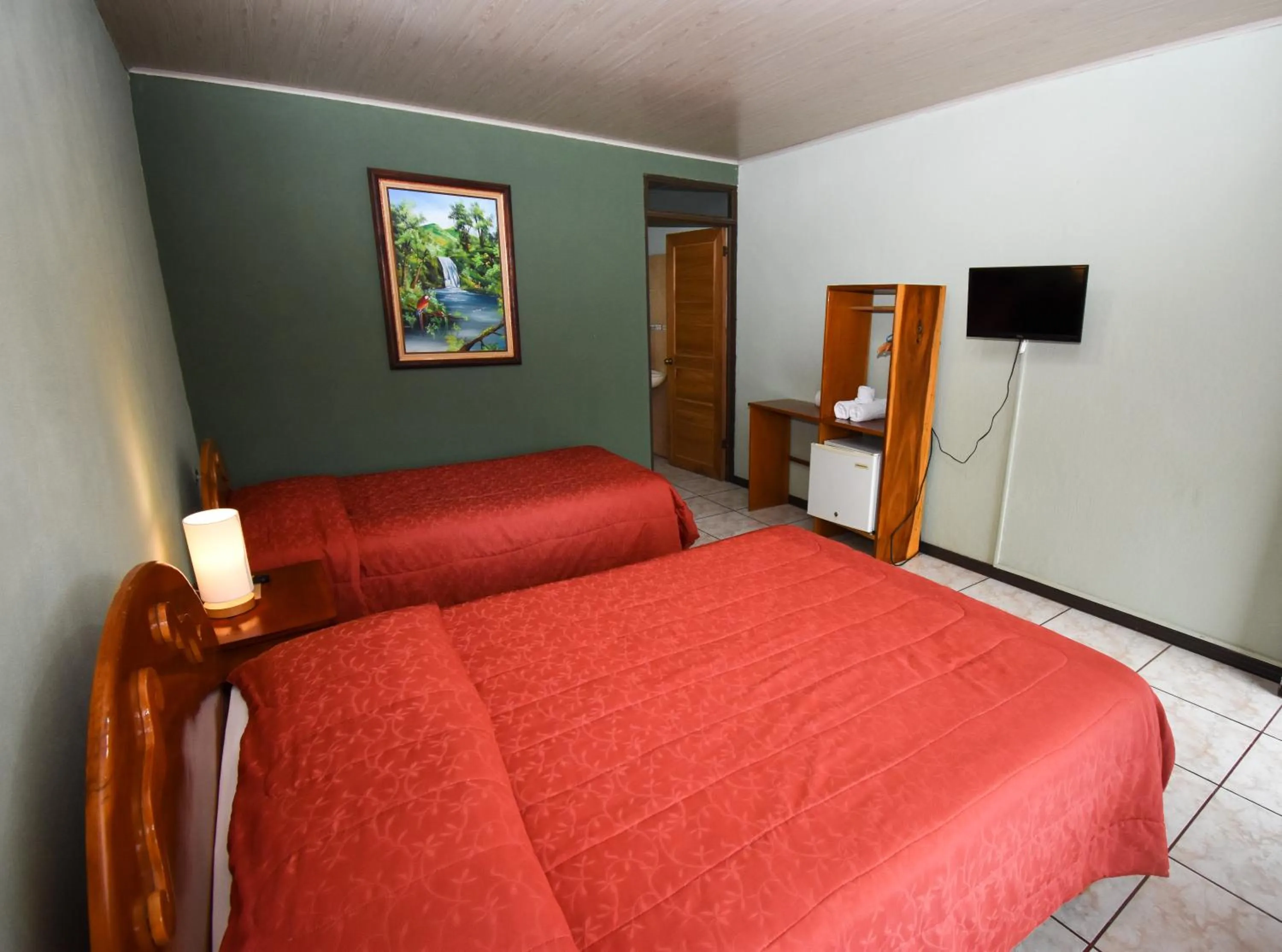 Bed in Cabinas Eddy B&B