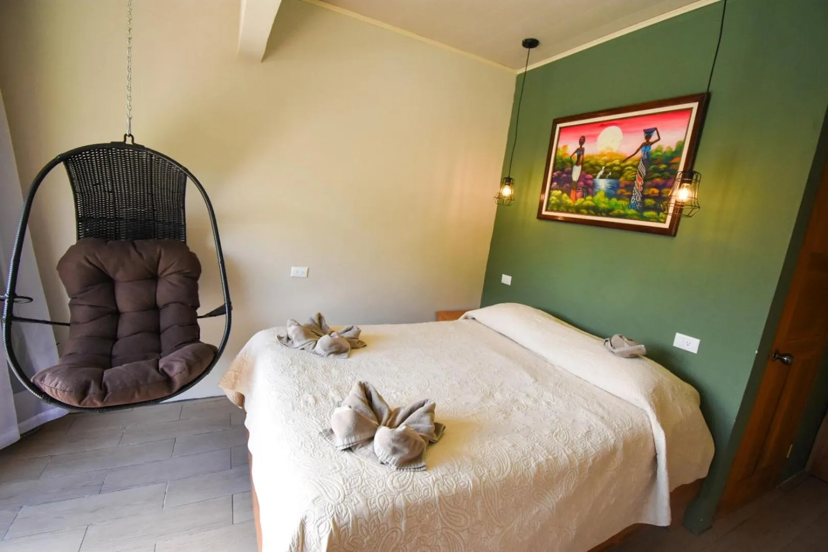 Bed in Cabinas Eddy B&B