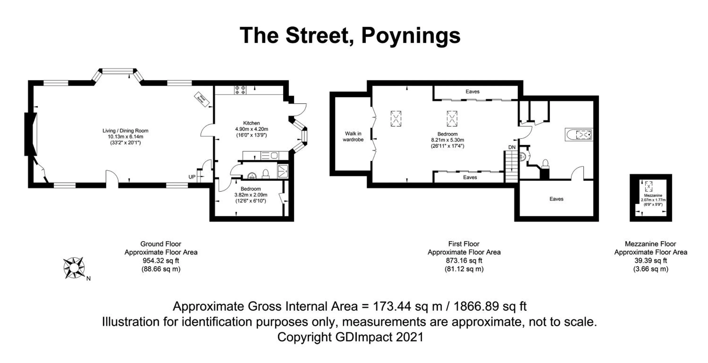 Floor plan in Dyke Farm Barn near Brighton by Huluki Sussex Stays
