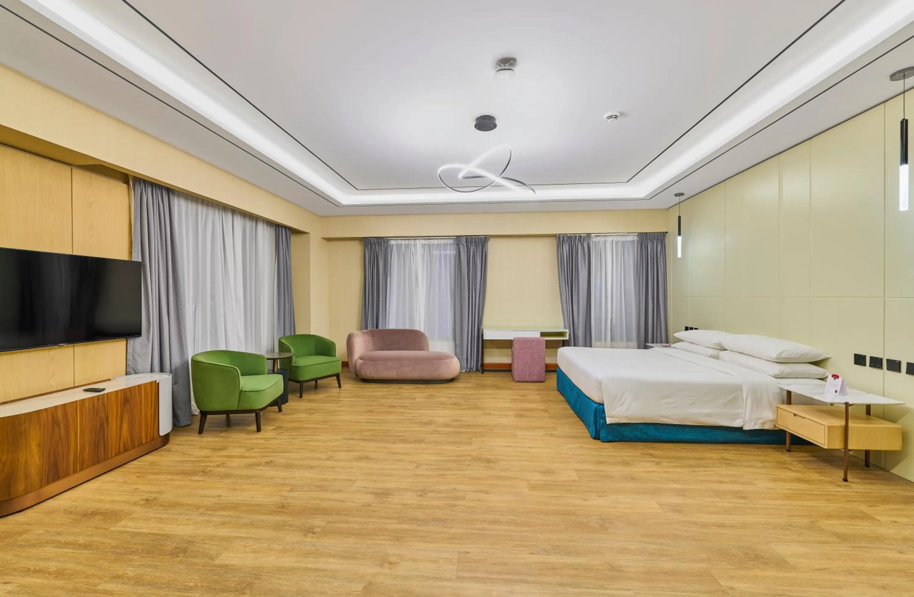 Bed in Ramada Hotel, Suites and Apartments by Wyndham Dubai JBR