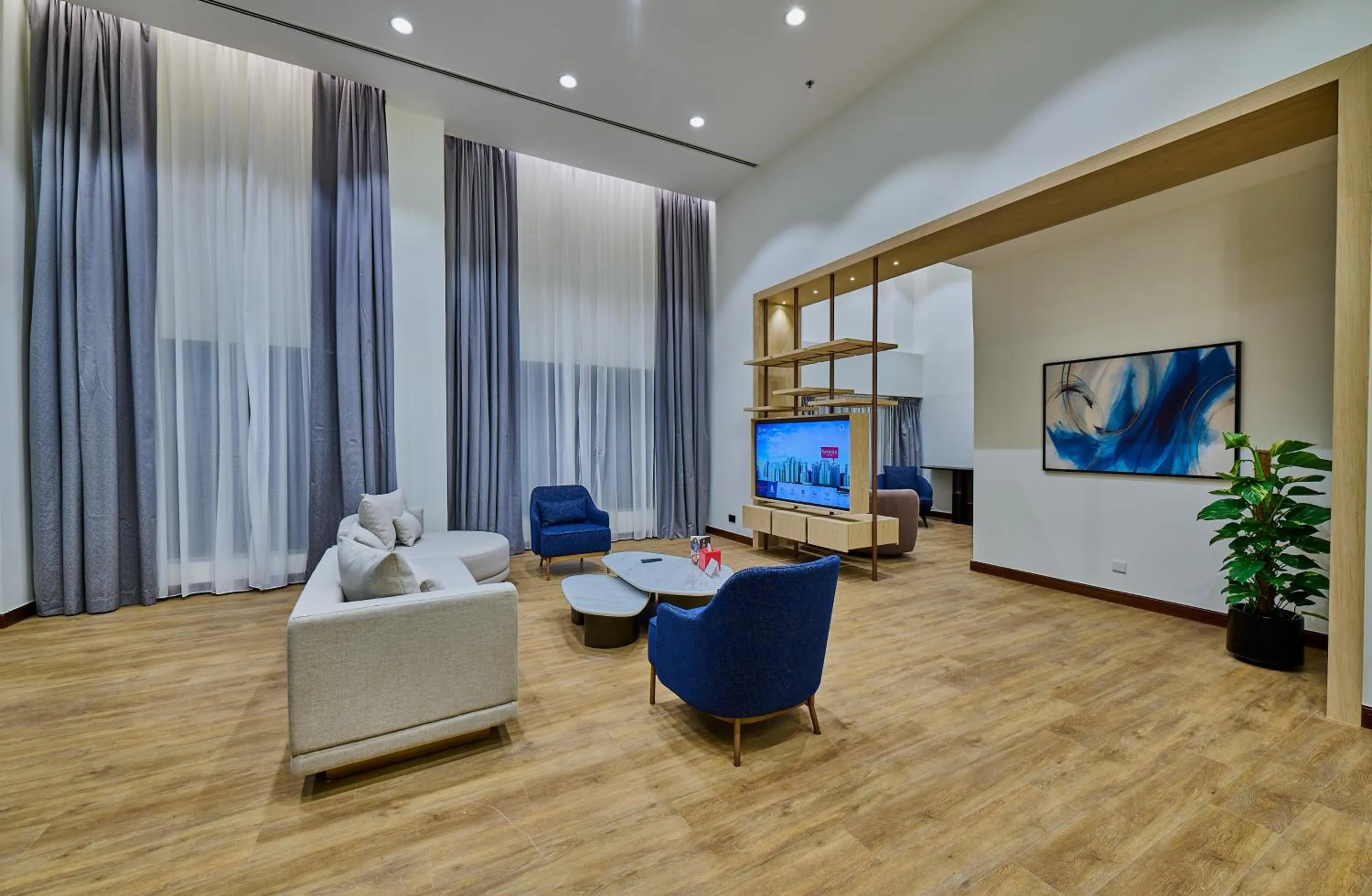 Living room in Ramada Hotel, Suites and Apartments by Wyndham Dubai JBR
