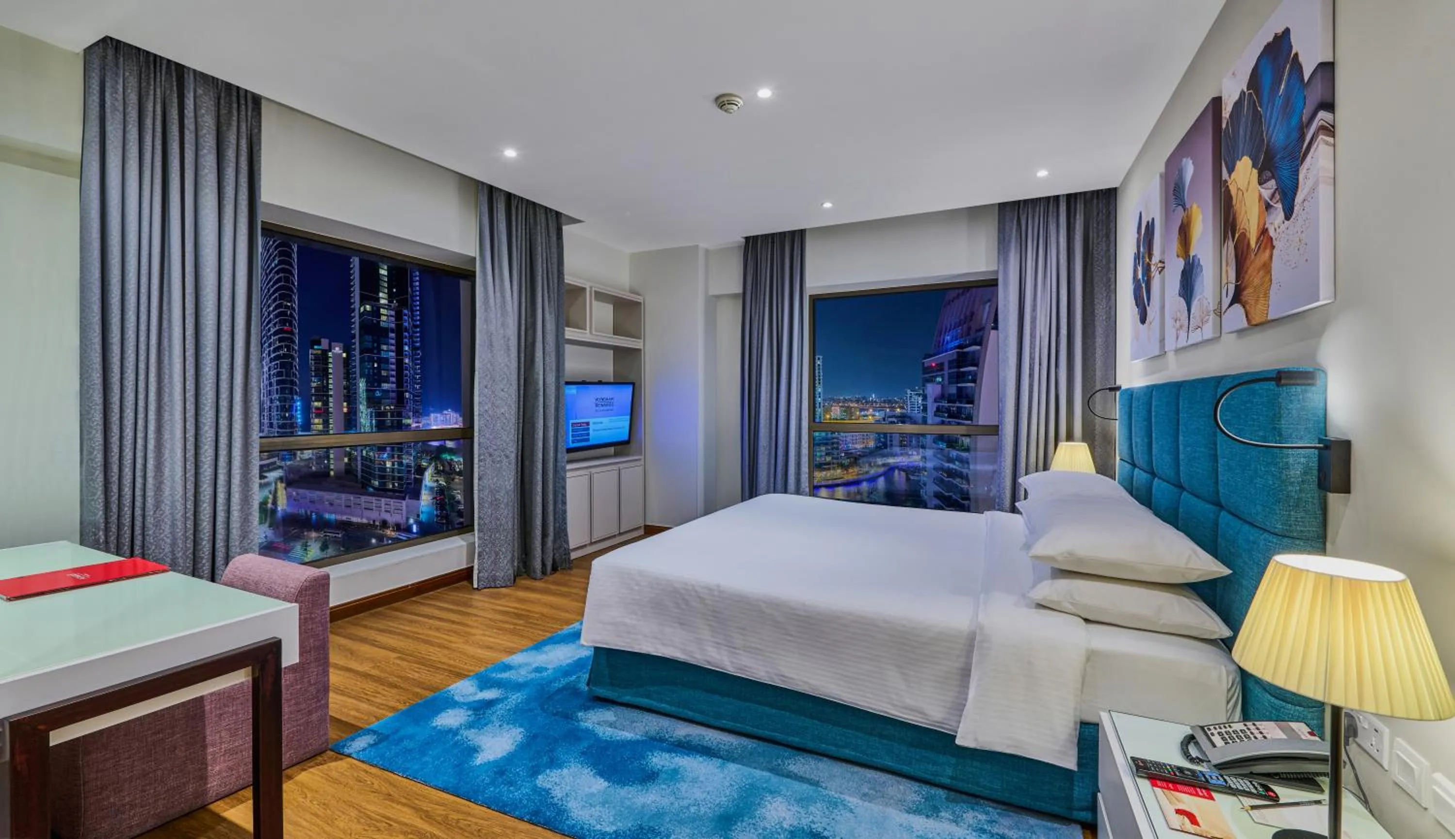 Bed in Ramada Hotel, Suites and Apartments by Wyndham Dubai JBR