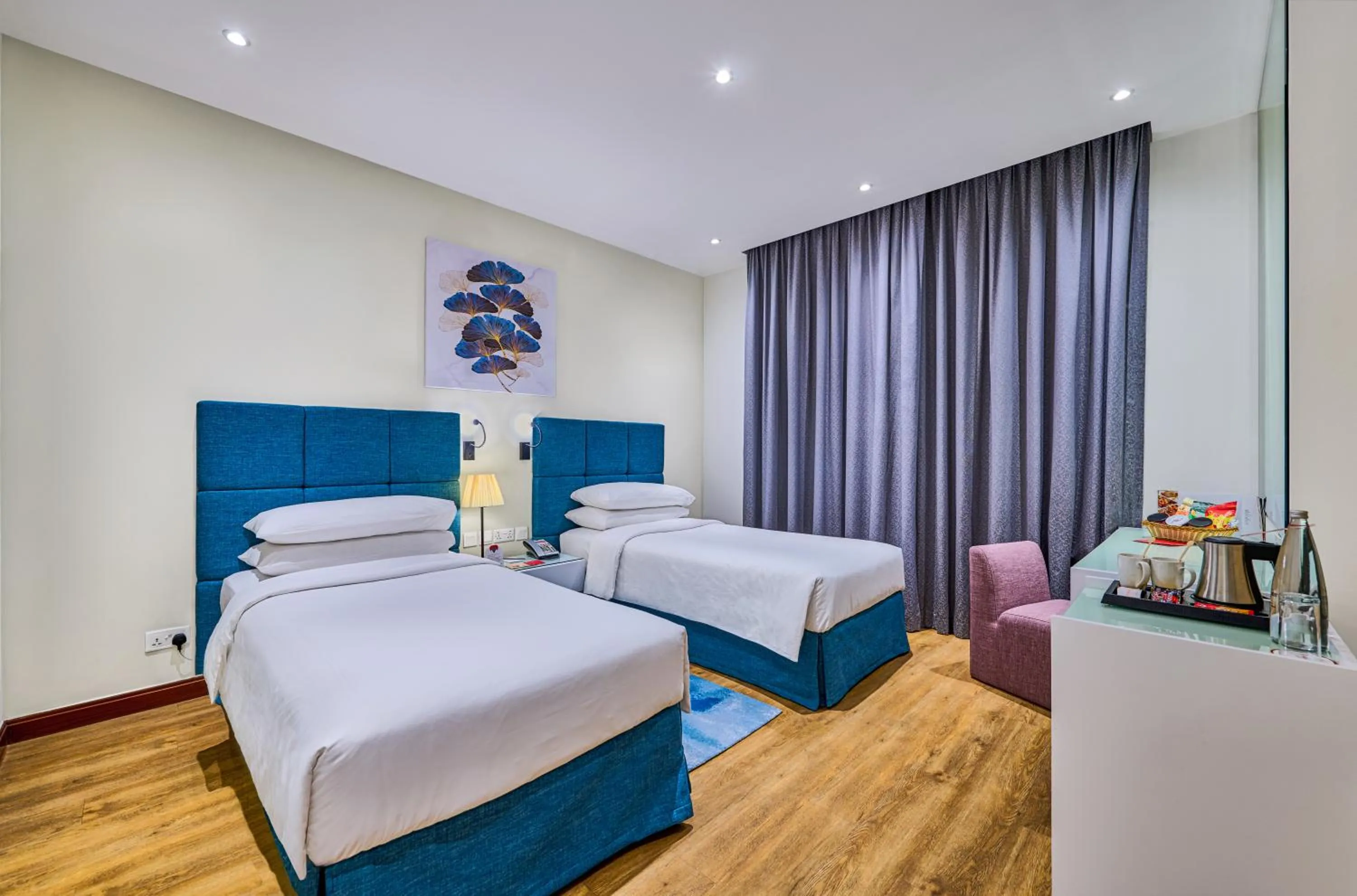 Bed in Ramada Hotel, Suites and Apartments by Wyndham Dubai JBR