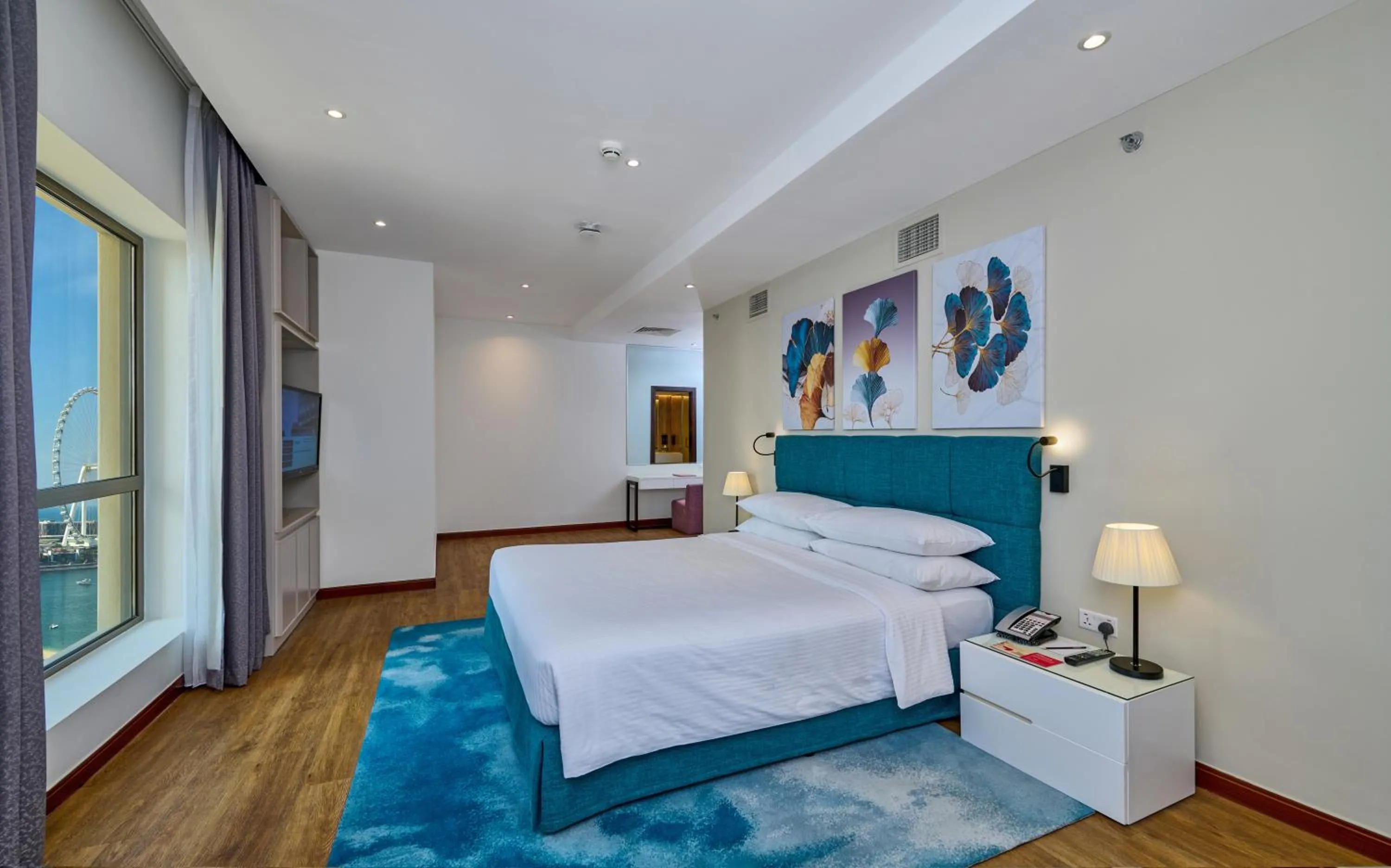 Bed in Ramada Hotel, Suites and Apartments by Wyndham Dubai JBR